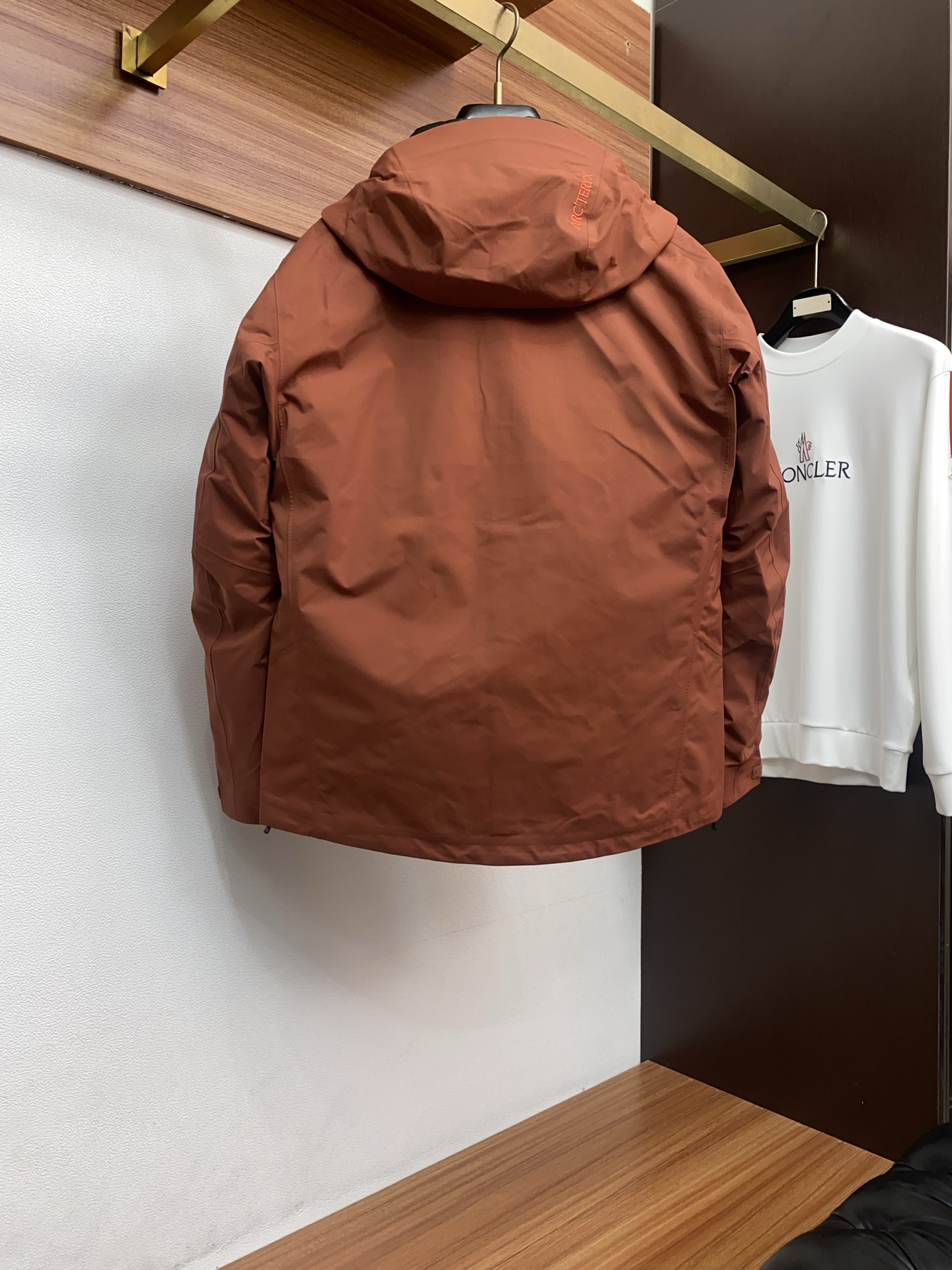 Arcteryx Male Down Jacket White Duck Down Hooded S-l-xl