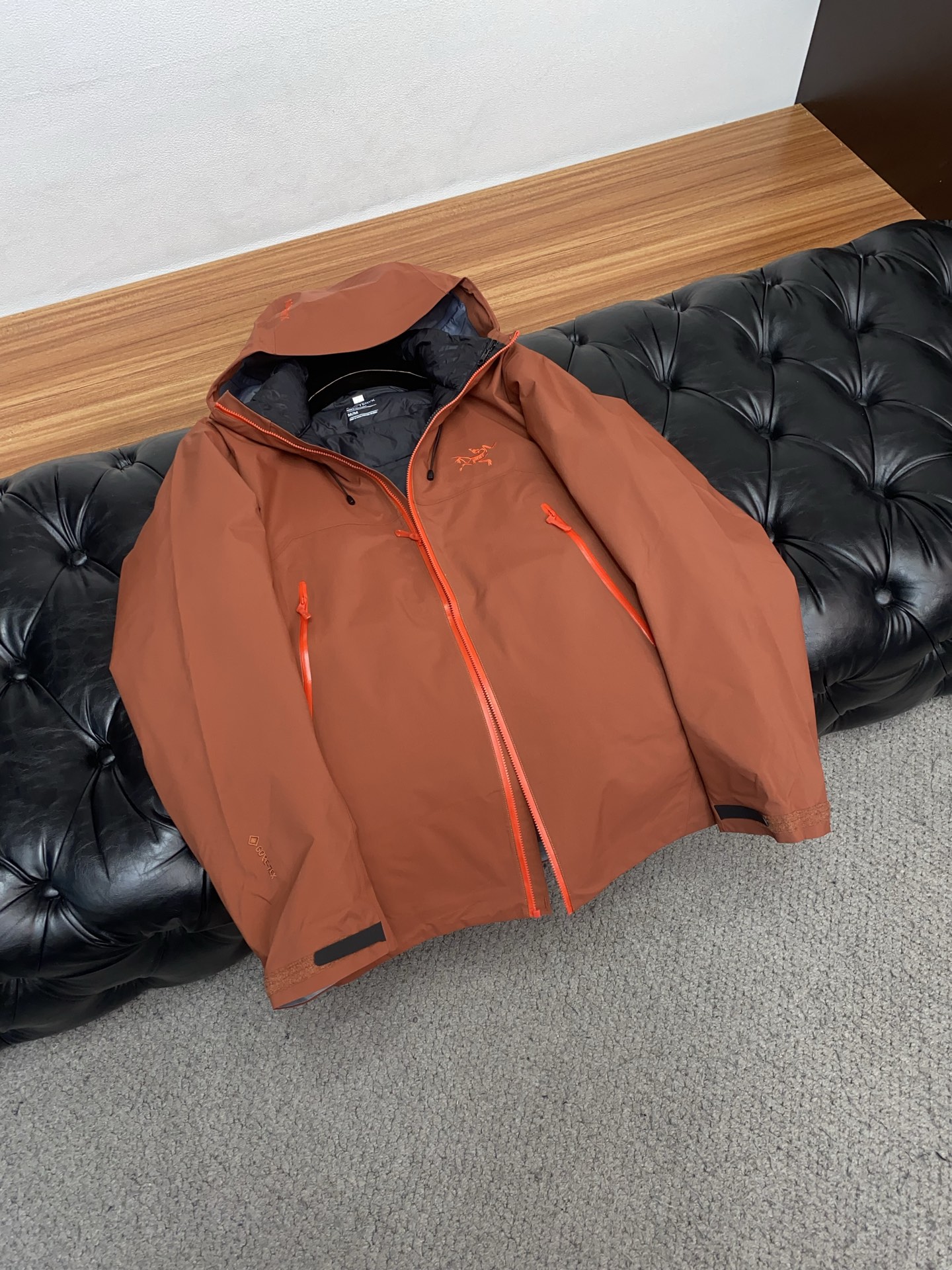 Arcteryx Male Down Jacket White Duck Down Hooded S-l-xl