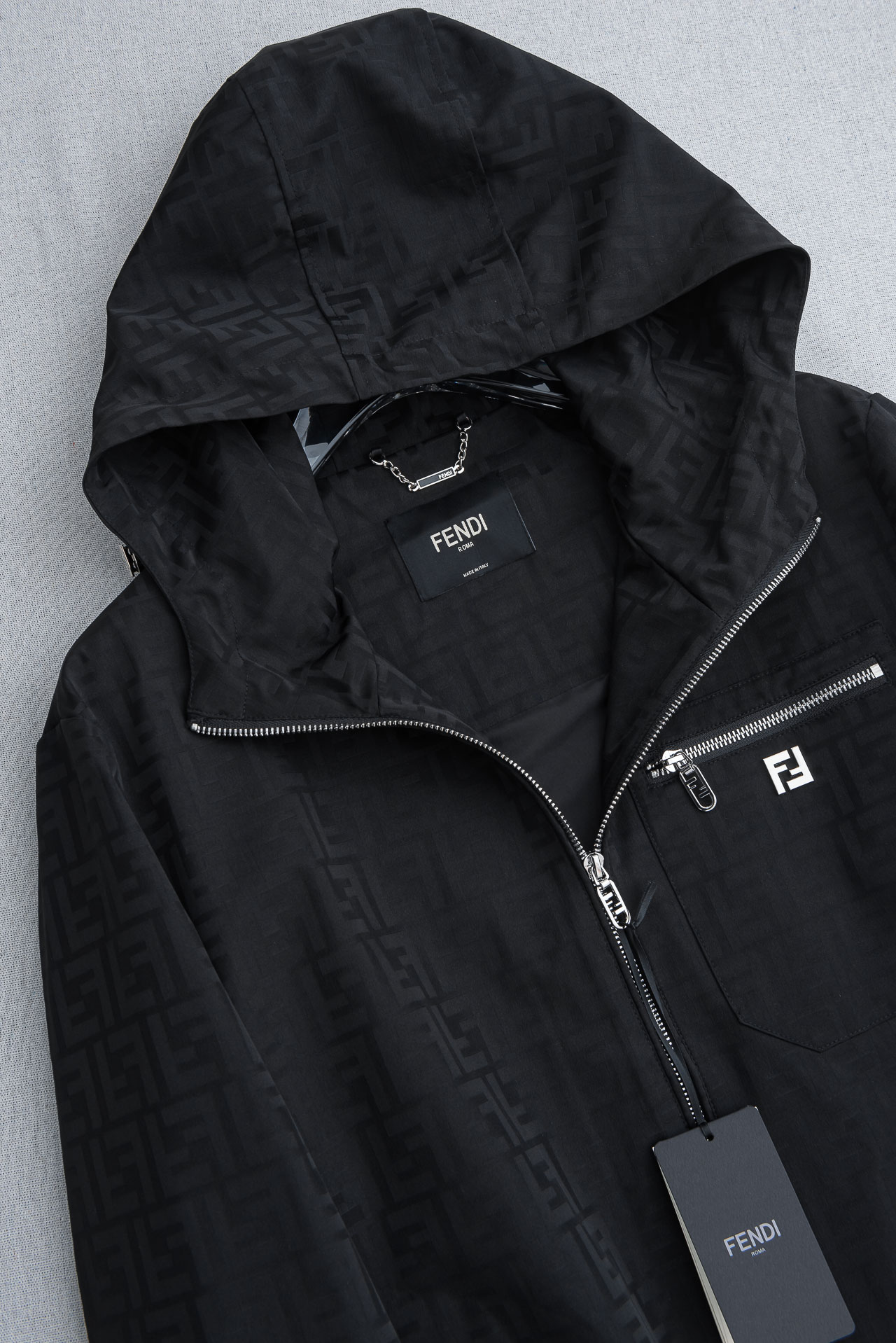 Fendi Male Jacket Polyester Hooded S-m-xxxl