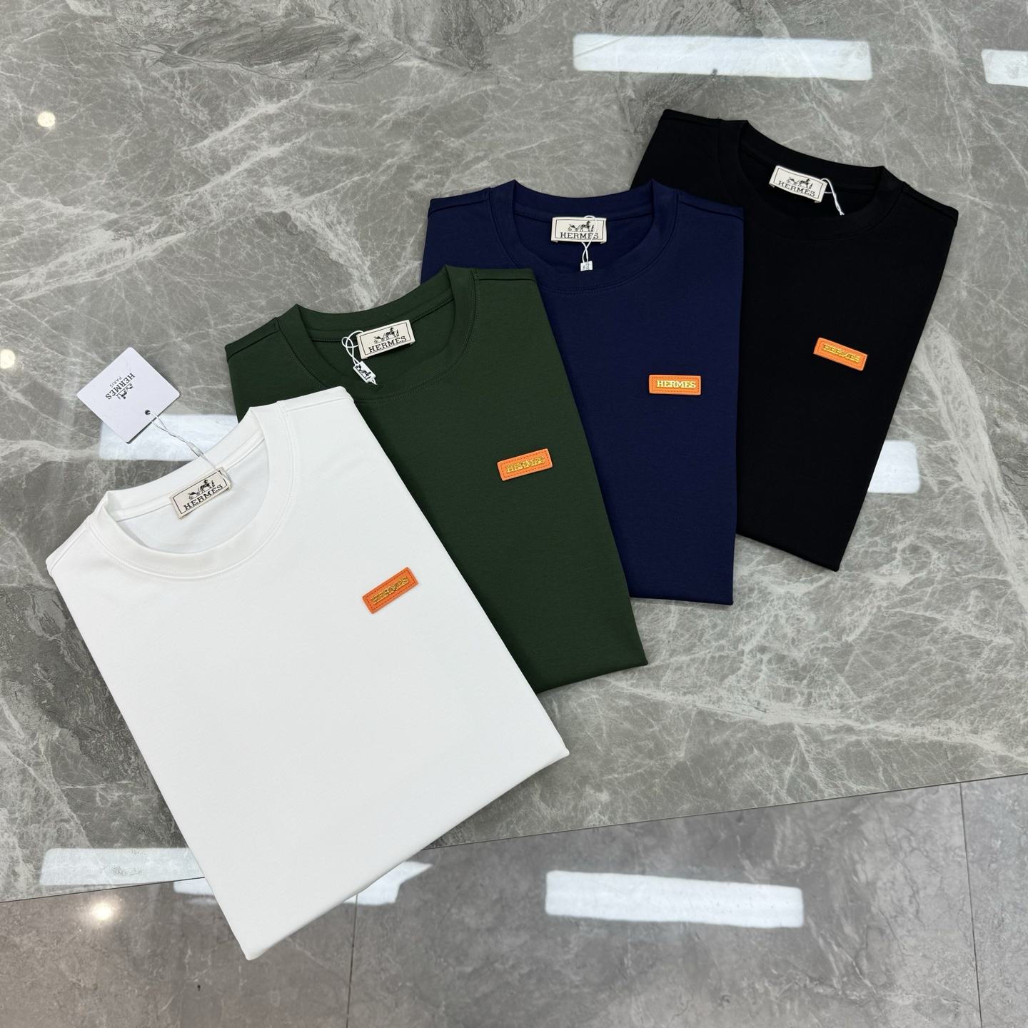 Hermès Basic Clothing Cotton Black Slim Fit S-m-l-xl-175140