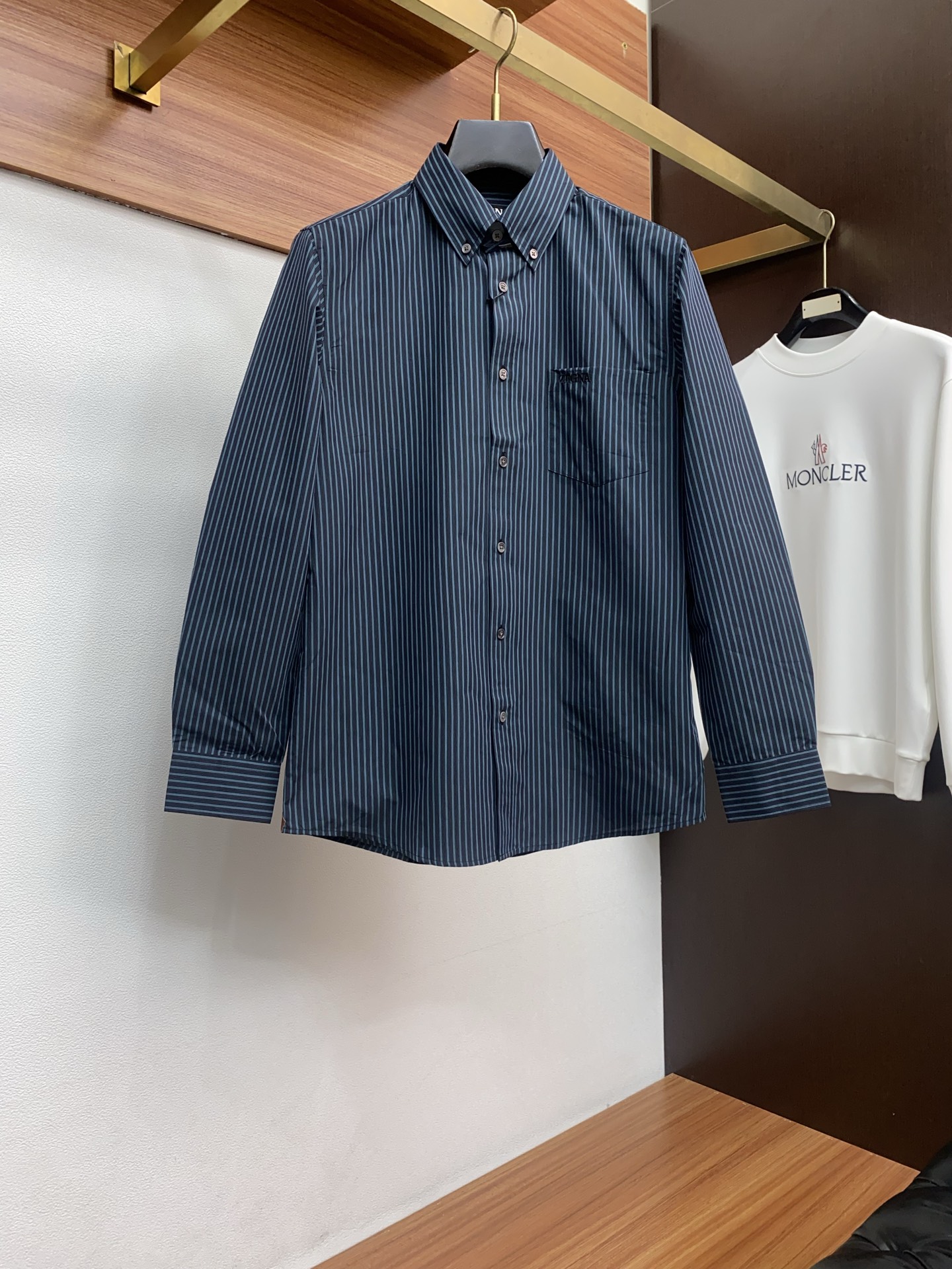 Ermenegildo Zegna Male Shirt Cotton Striped M-l-xl