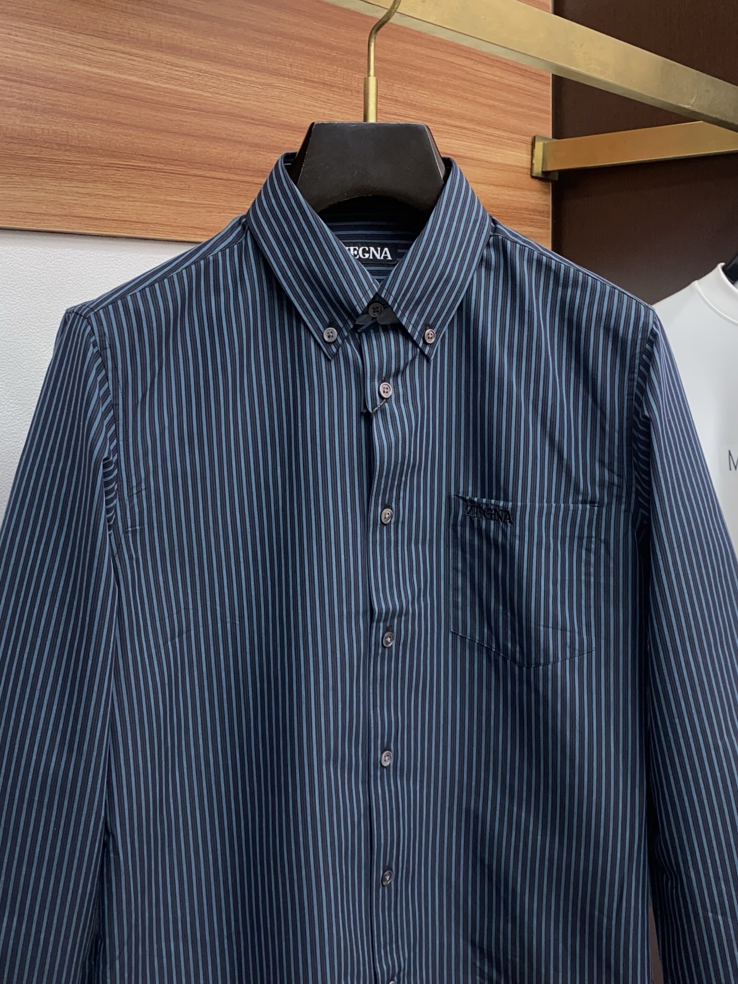 Ermenegildo Zegna Male Shirt Cotton Striped M-l-xl