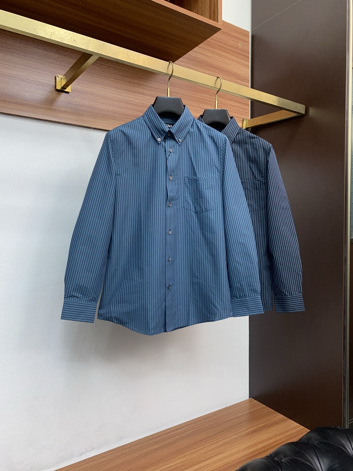 Ermenegildo Zegna Male Shirt Cotton Striped M-l-xl