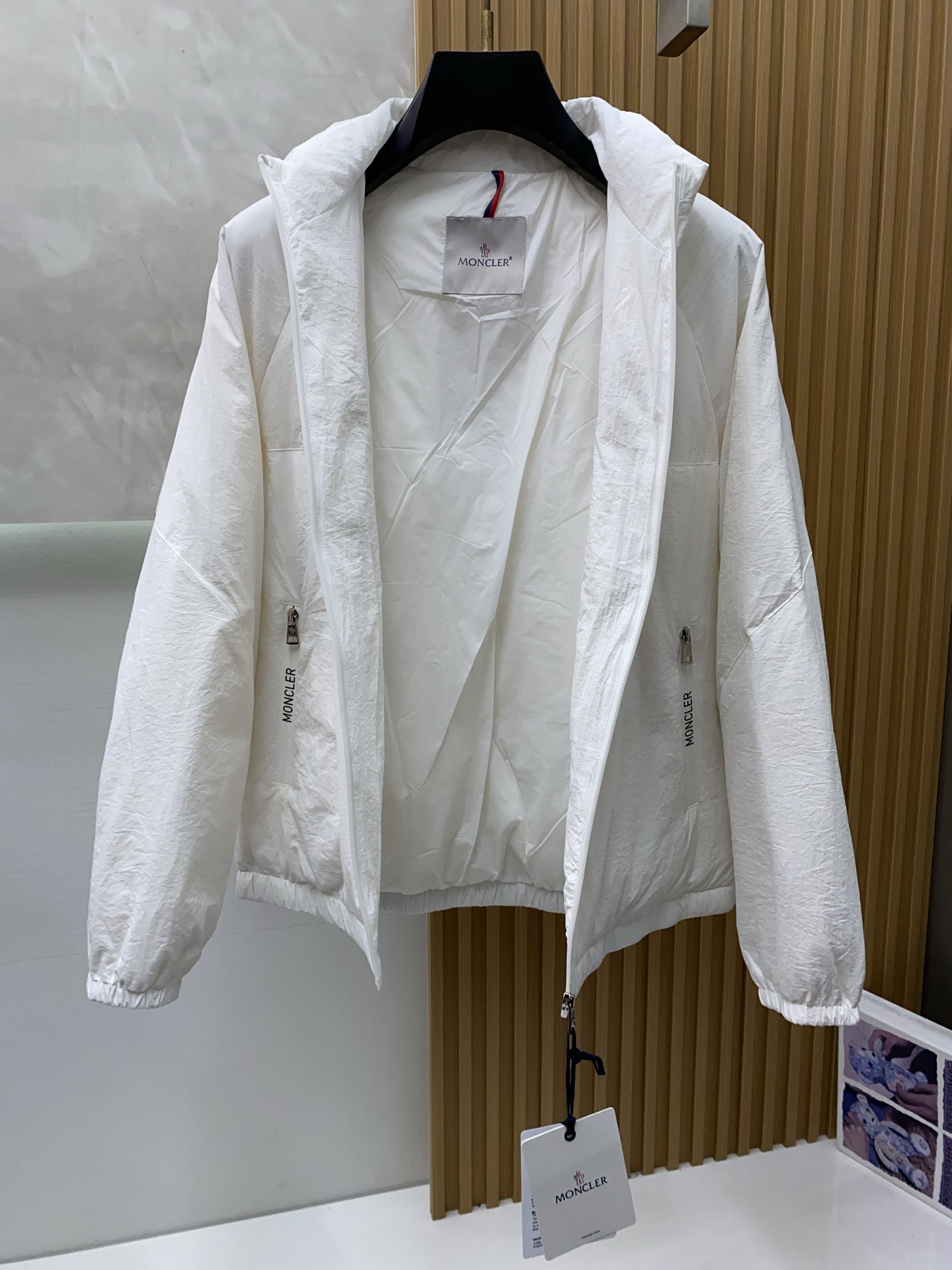 Moncler Male Down Jacket White Duck Down Hooded M-l-xl