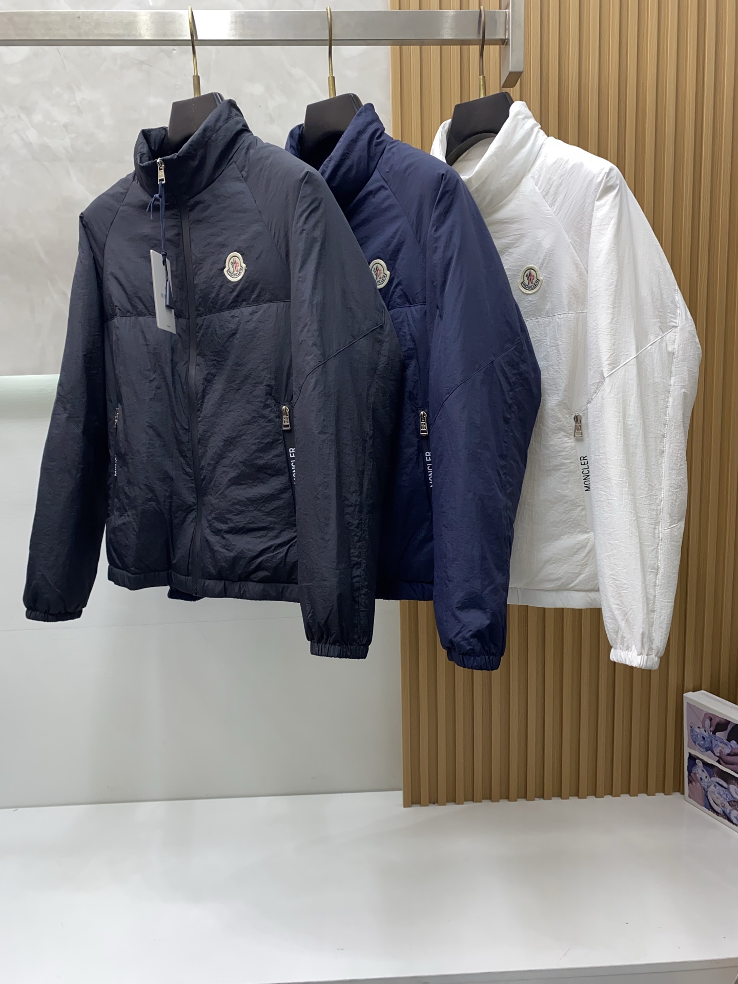 Moncler Male Down Jacket White Duck Down Hooded M-l-xl