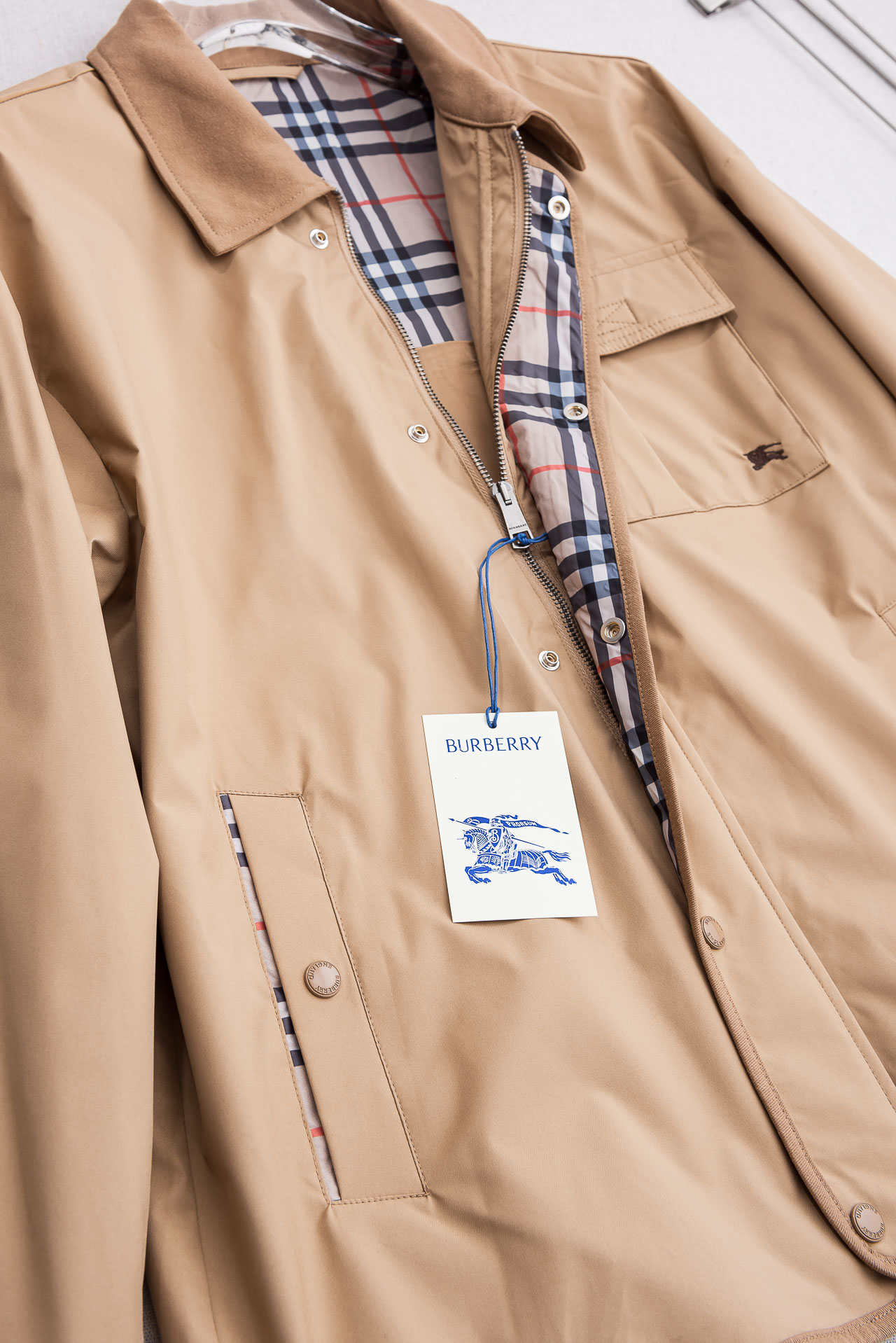 Burberry Male Jacket Cotton S-m-xxxl