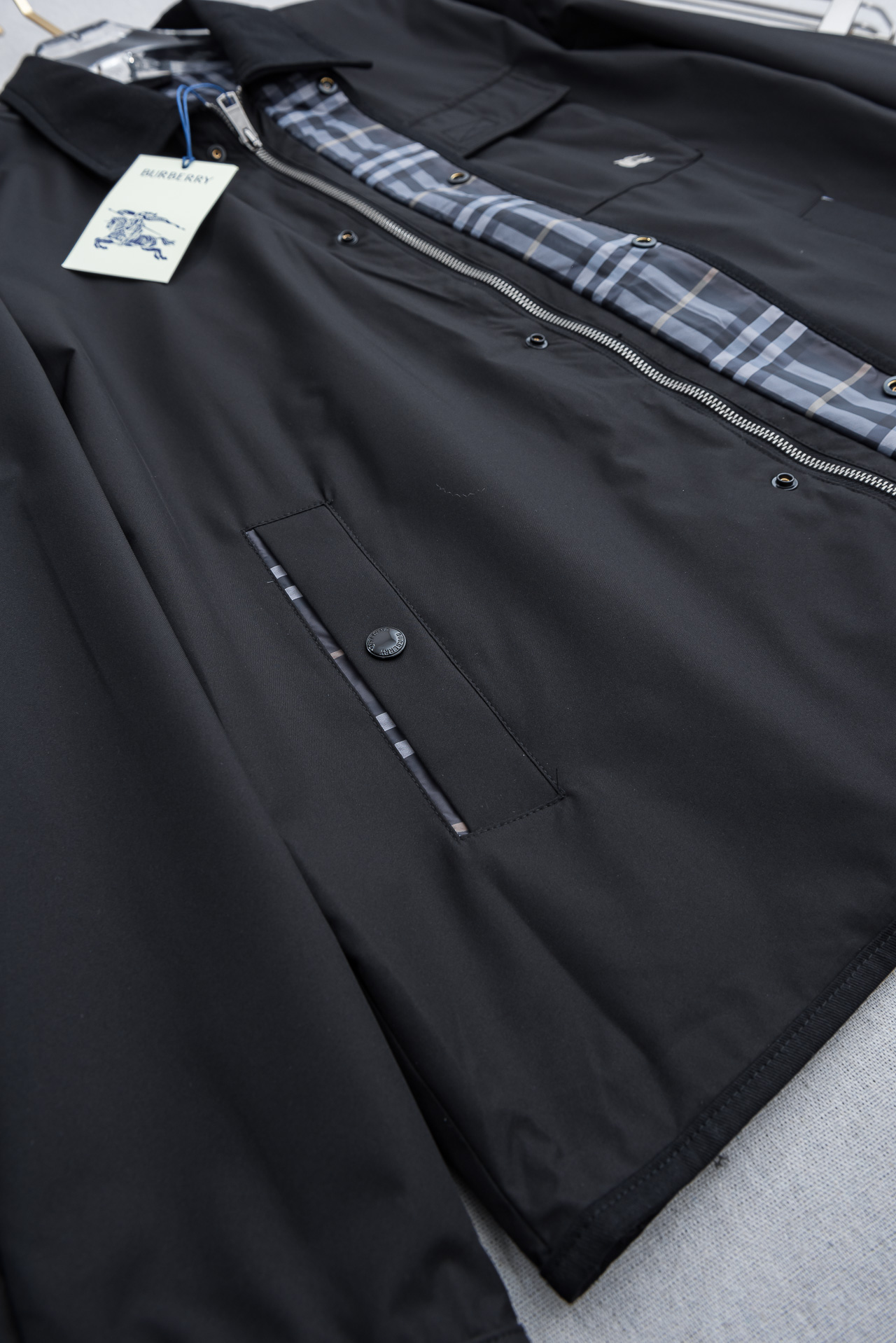 Burberry Male Jacket Cotton S-m-xxxl