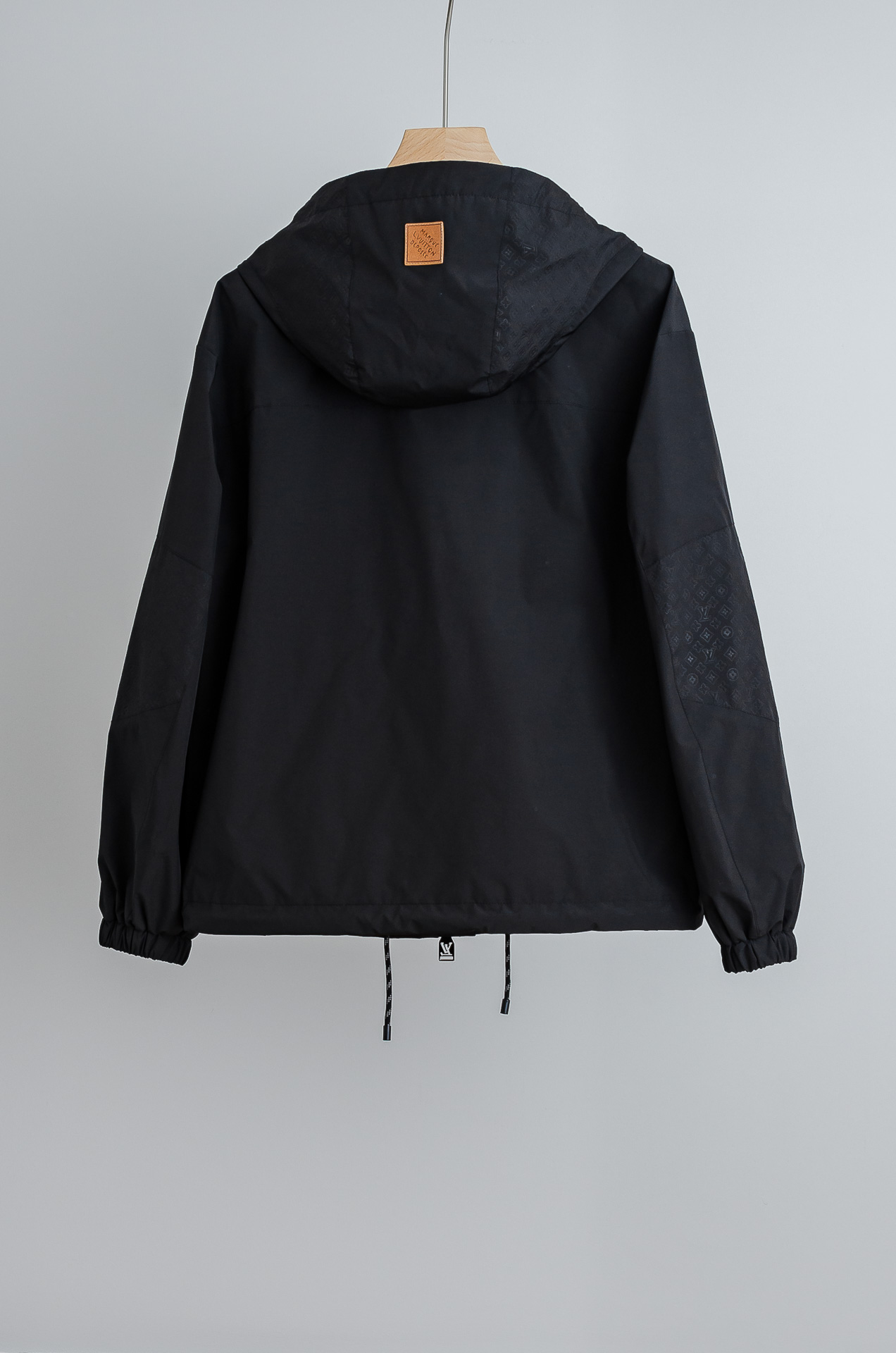 Louis Vuitton Male Jacket Polyester Black Hooded M-l-xl