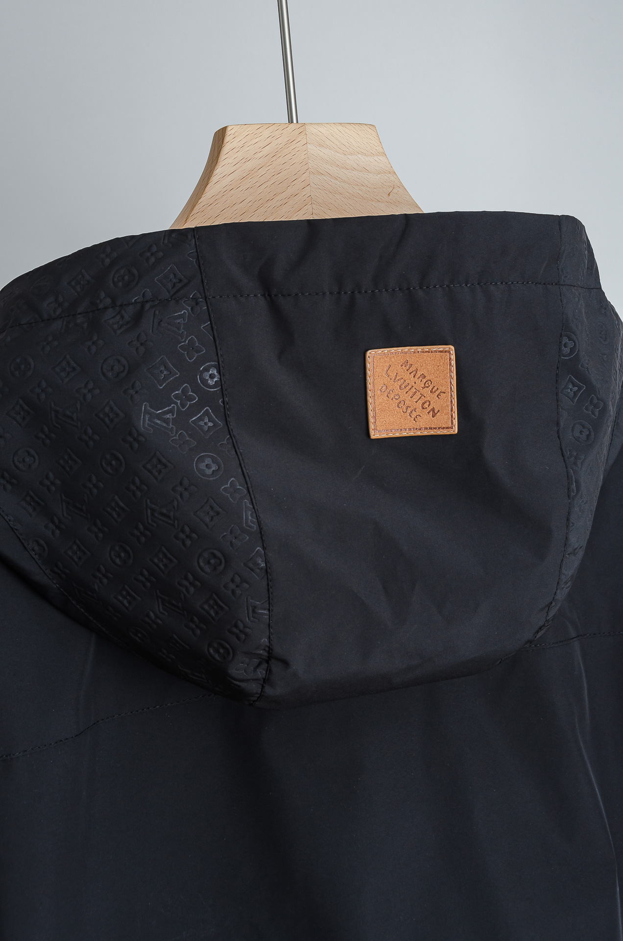 Louis Vuitton Male Jacket Polyester Black Hooded M-l-xl