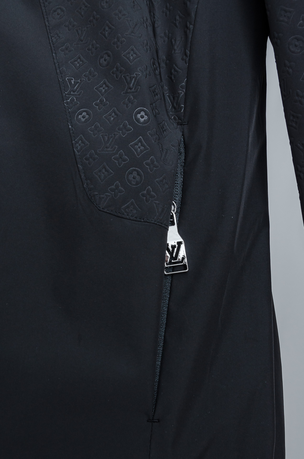 Louis Vuitton Male Jacket Polyester Black Hooded M-l-xl