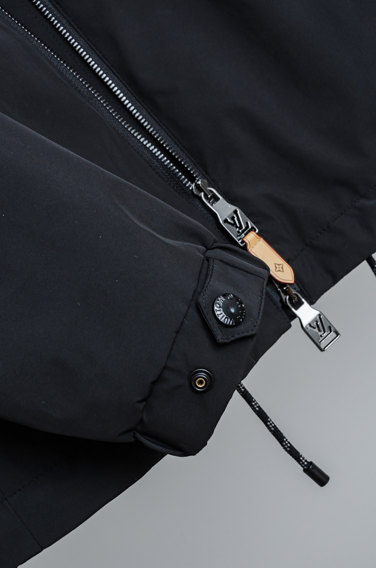 Louis Vuitton Male Jacket Polyester Black Hooded M-l-xl