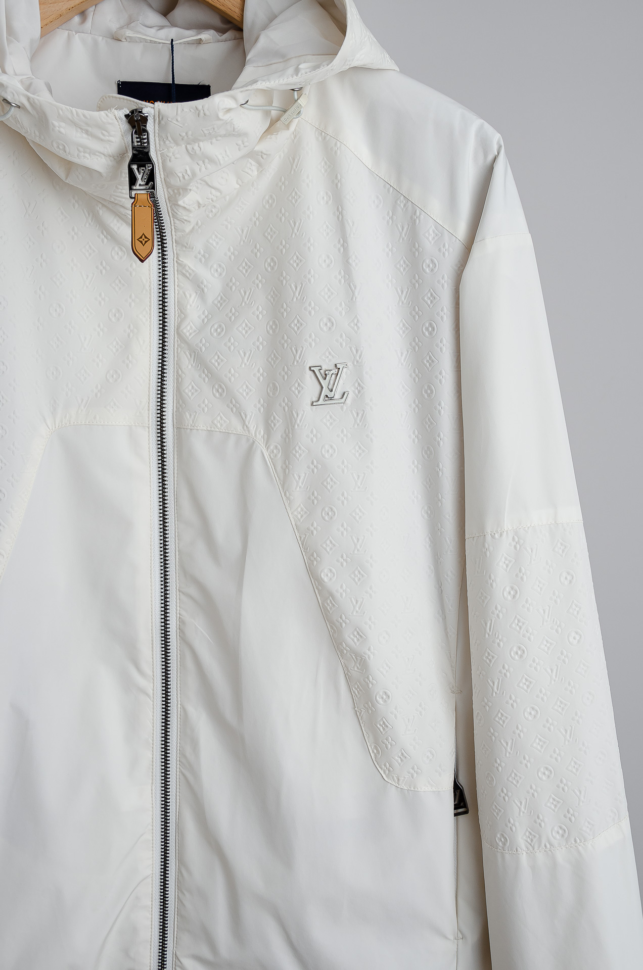 Louis Vuitton Male Jacket Polyester Black Hooded M-l-xl