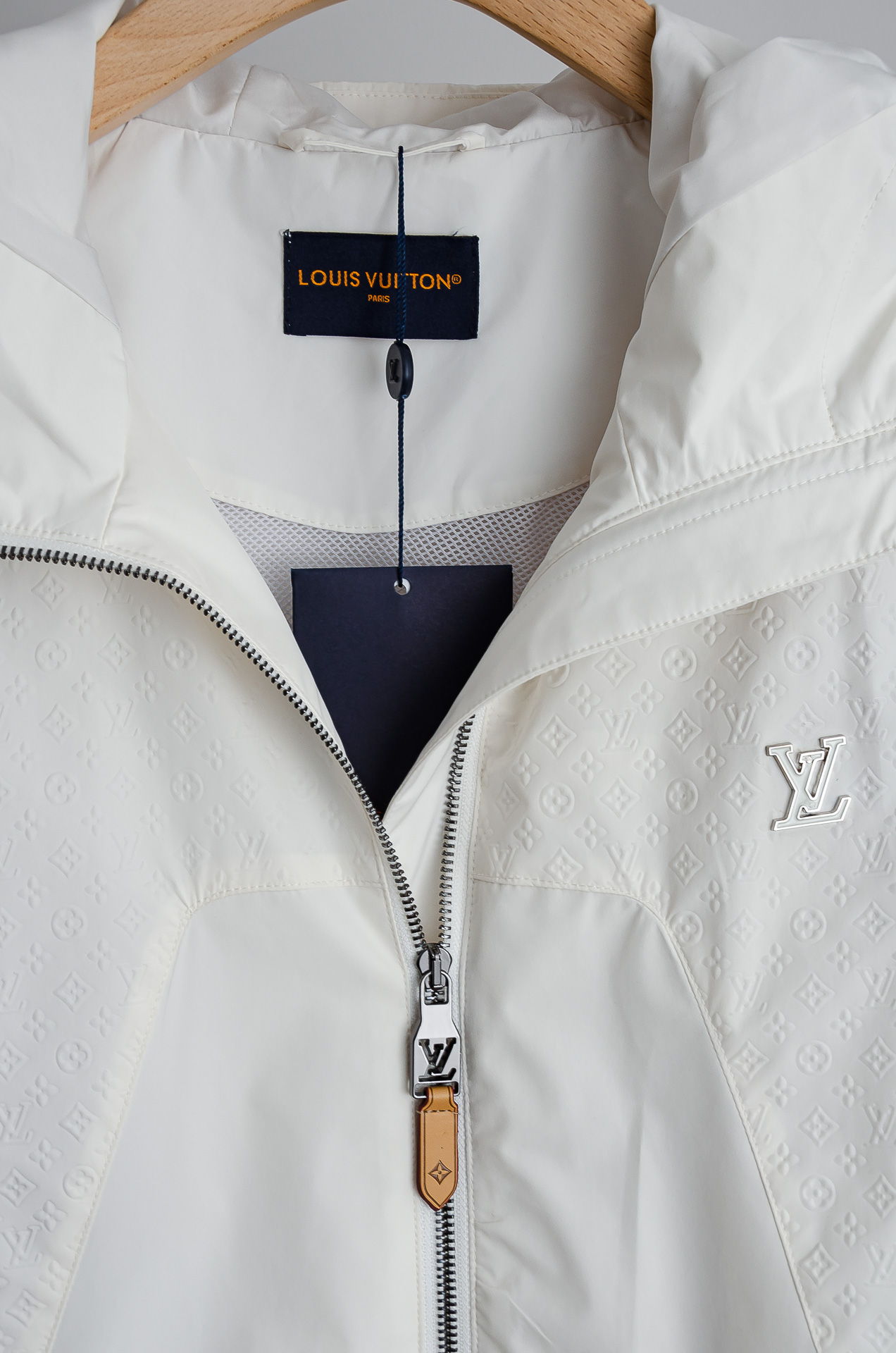 Louis Vuitton Male Jacket Polyester Black Hooded M-l-xl