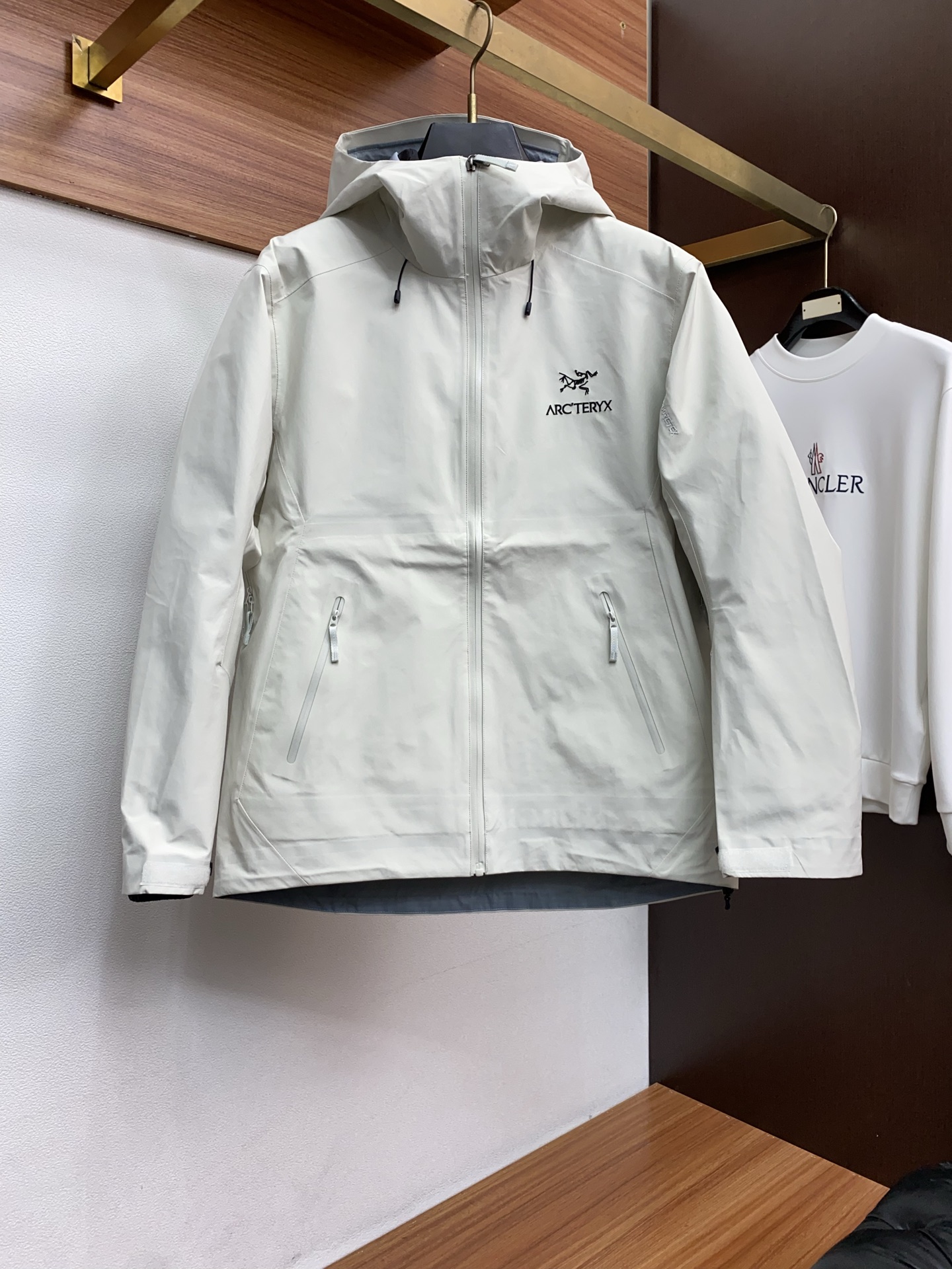 Arcteryx Male Down Jacket White Duck Down Hooded S-l-xl