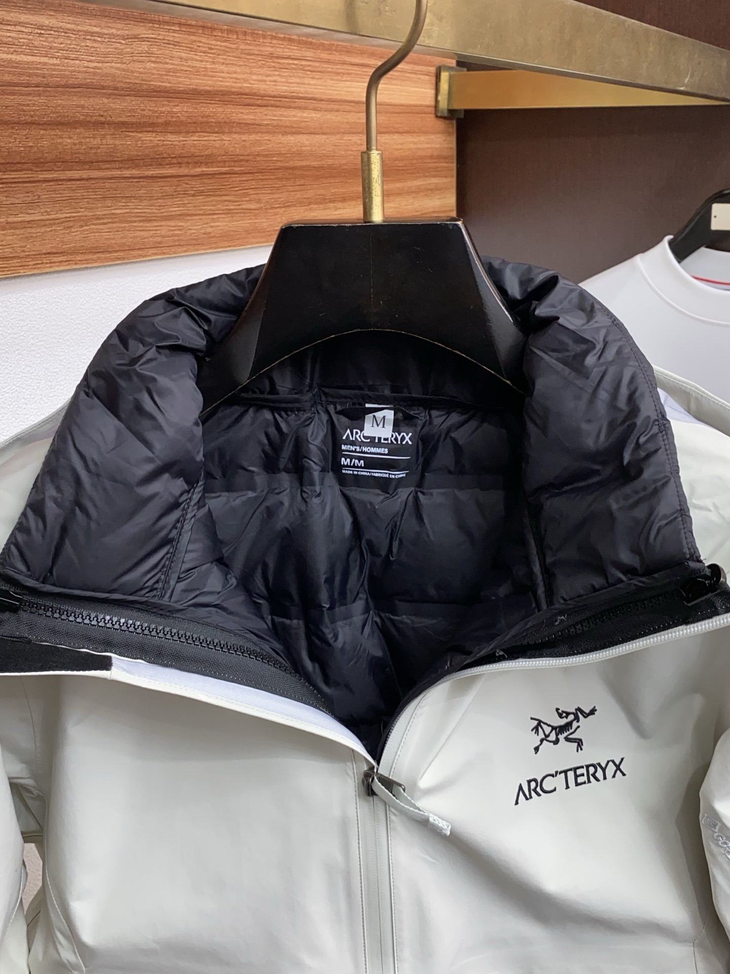 Arcteryx Male Down Jacket White Duck Down Hooded S-l-xl