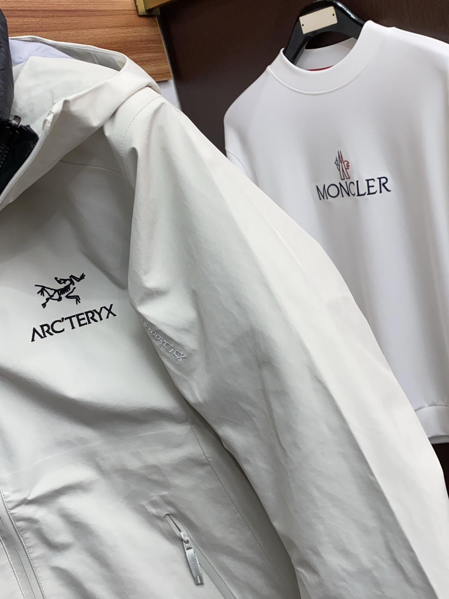 Arcteryx Male Down Jacket White Duck Down Hooded S-l-xl