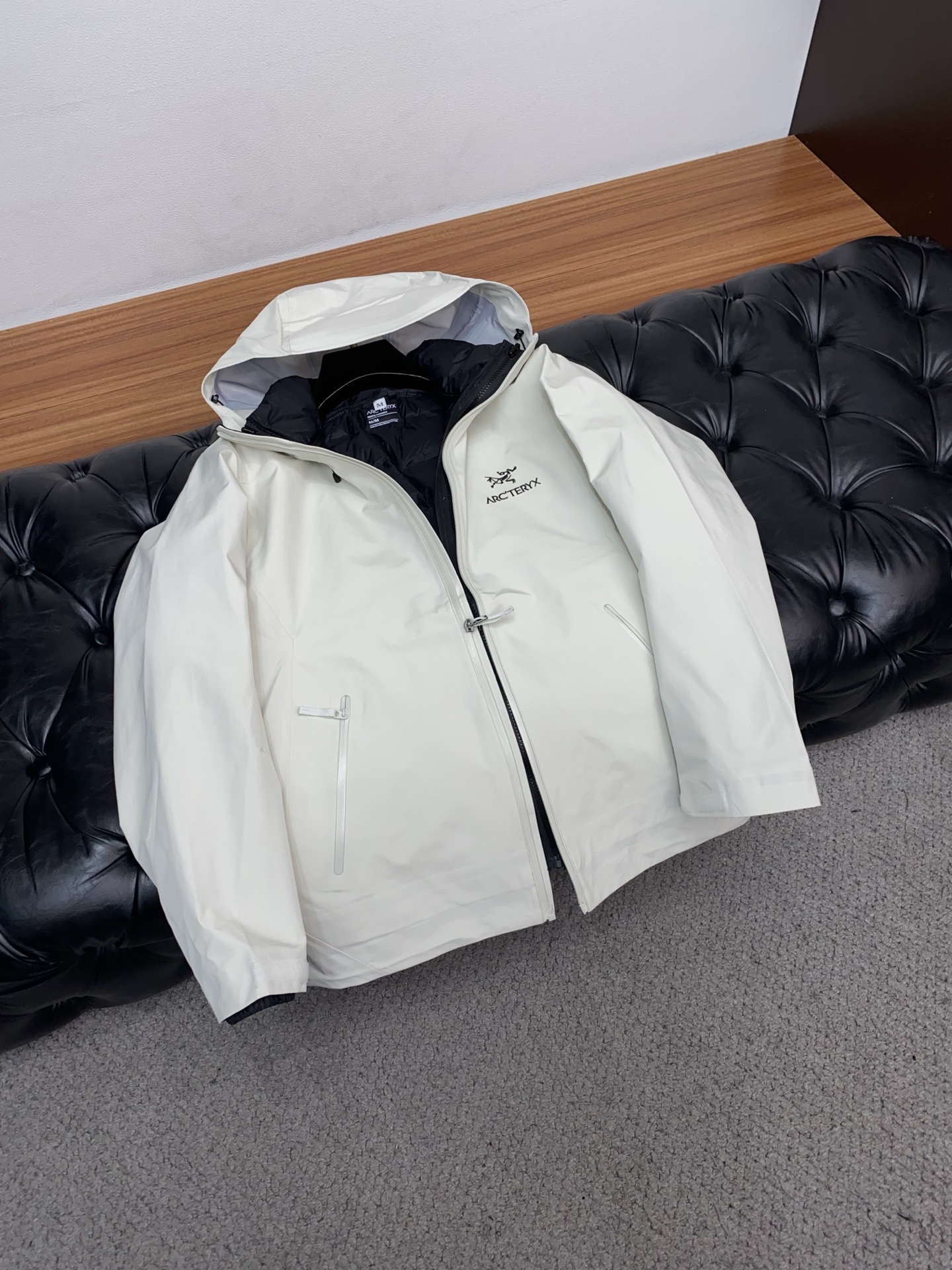 Arcteryx Male Down Jacket White Duck Down Hooded S-l-xl