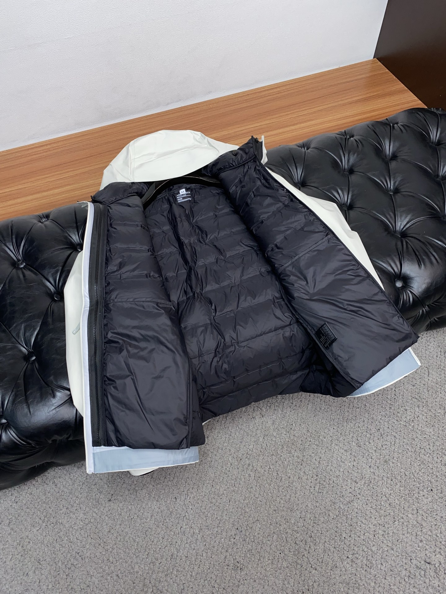 Arcteryx Male Down Jacket White Duck Down Hooded S-l-xl