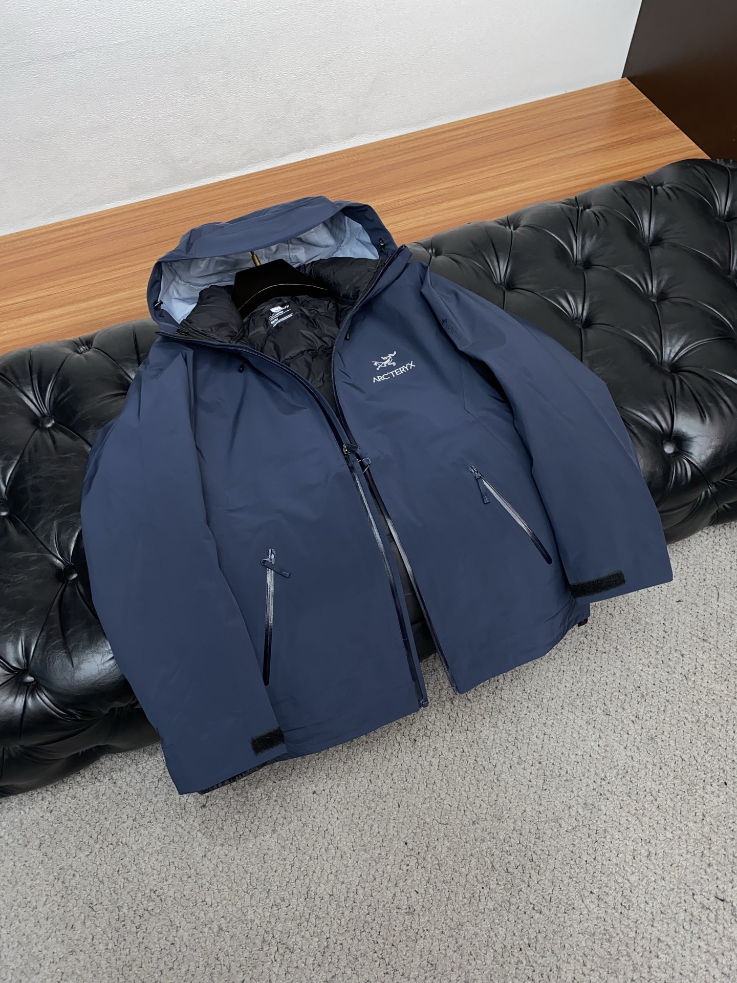 Arcteryx Male Down Jacket White Duck Down Hooded S-l-xl