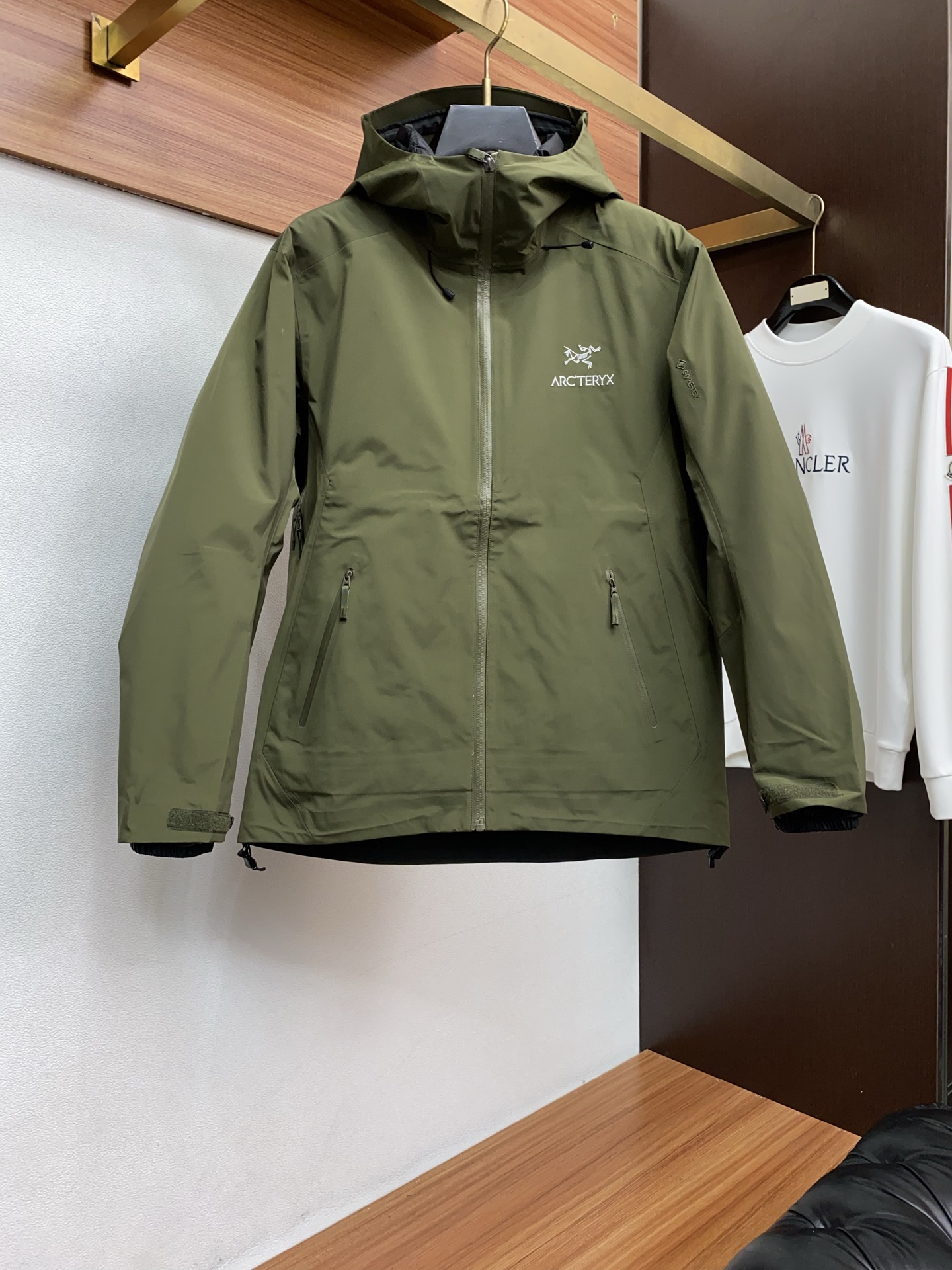 Arcteryx Male Down Jacket White Duck Down Hooded S-l-xl