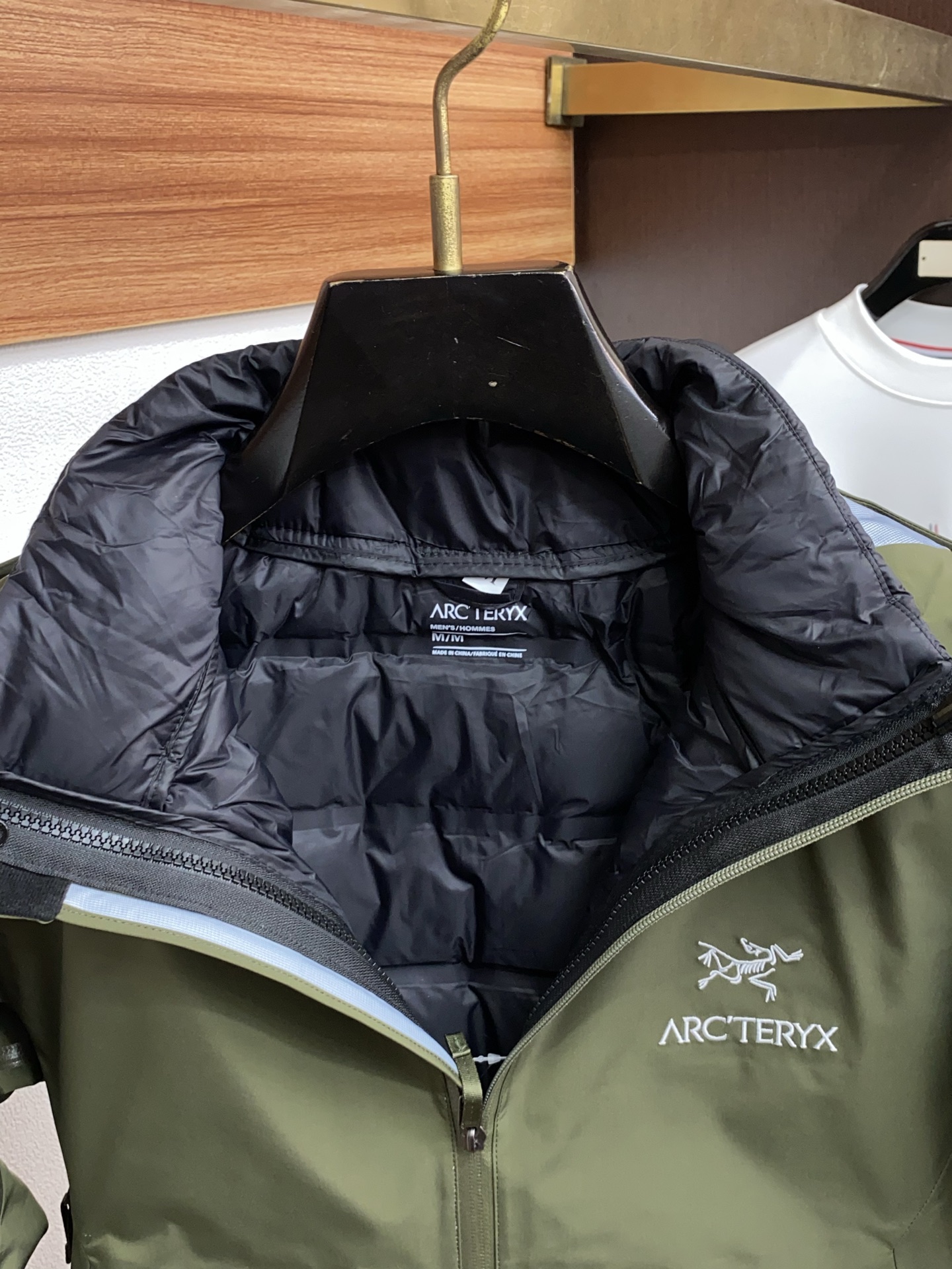 Arcteryx Male Down Jacket White Duck Down Hooded S-l-xl