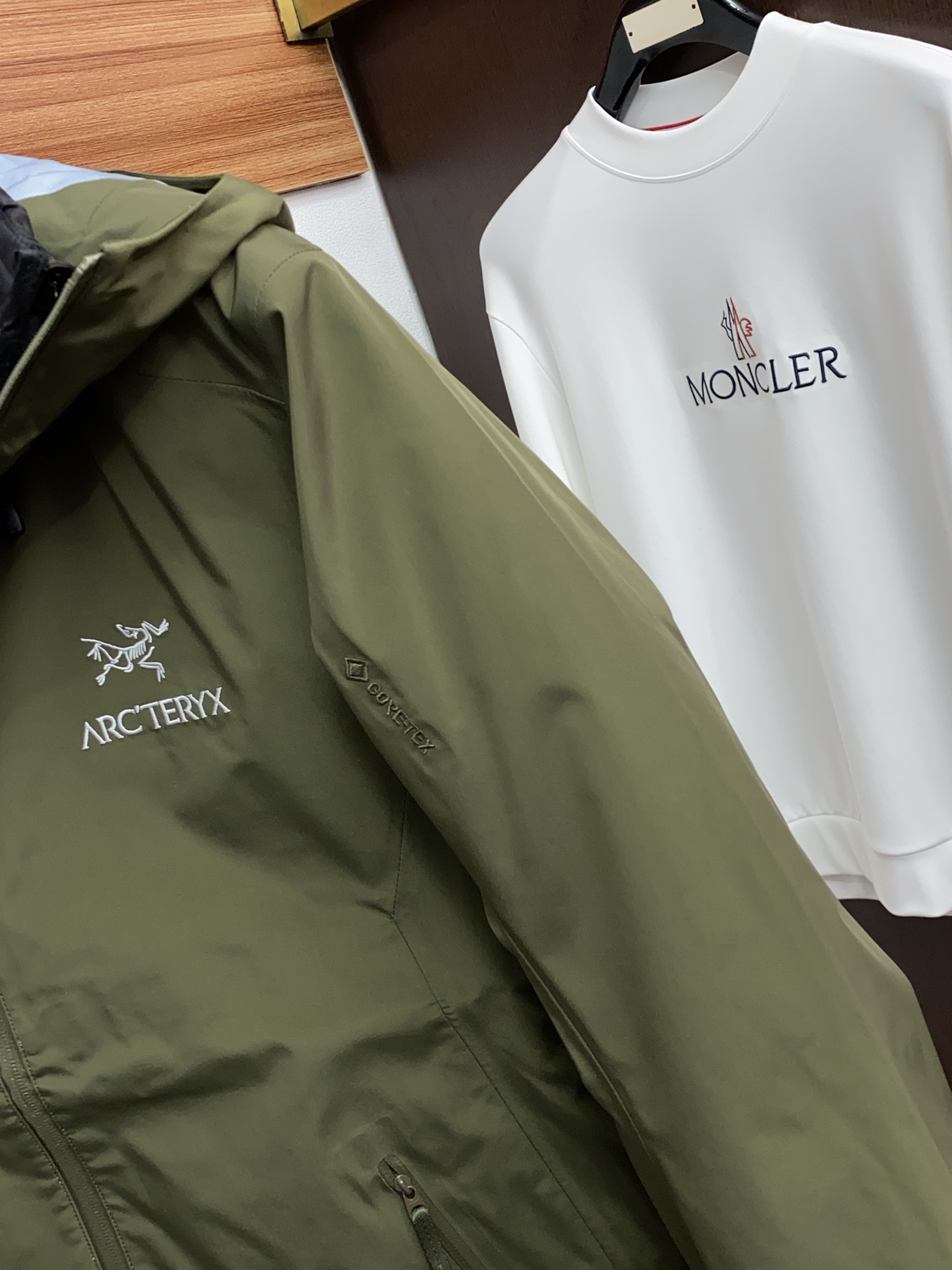 Arcteryx Male Down Jacket White Duck Down Hooded S-l-xl