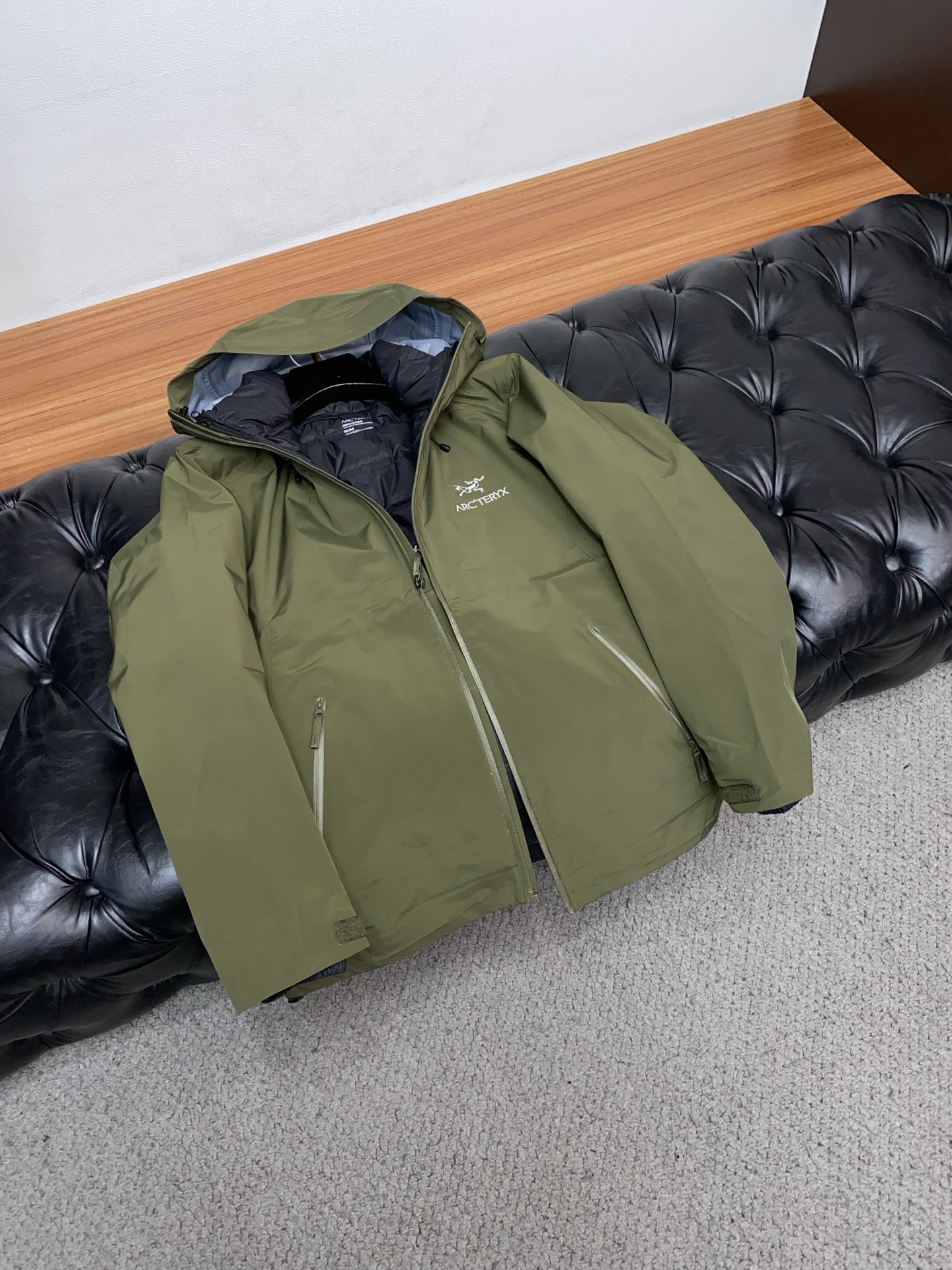 Arcteryx Male Down Jacket White Duck Down Hooded S-l-xl