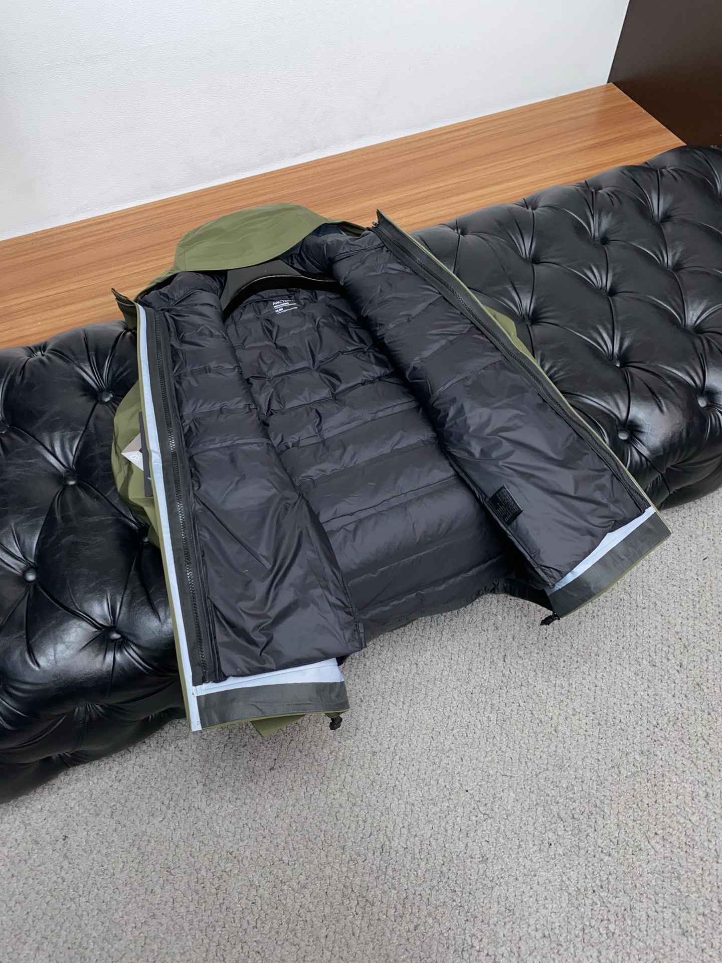 Arcteryx Male Down Jacket White Duck Down Hooded S-l-xl