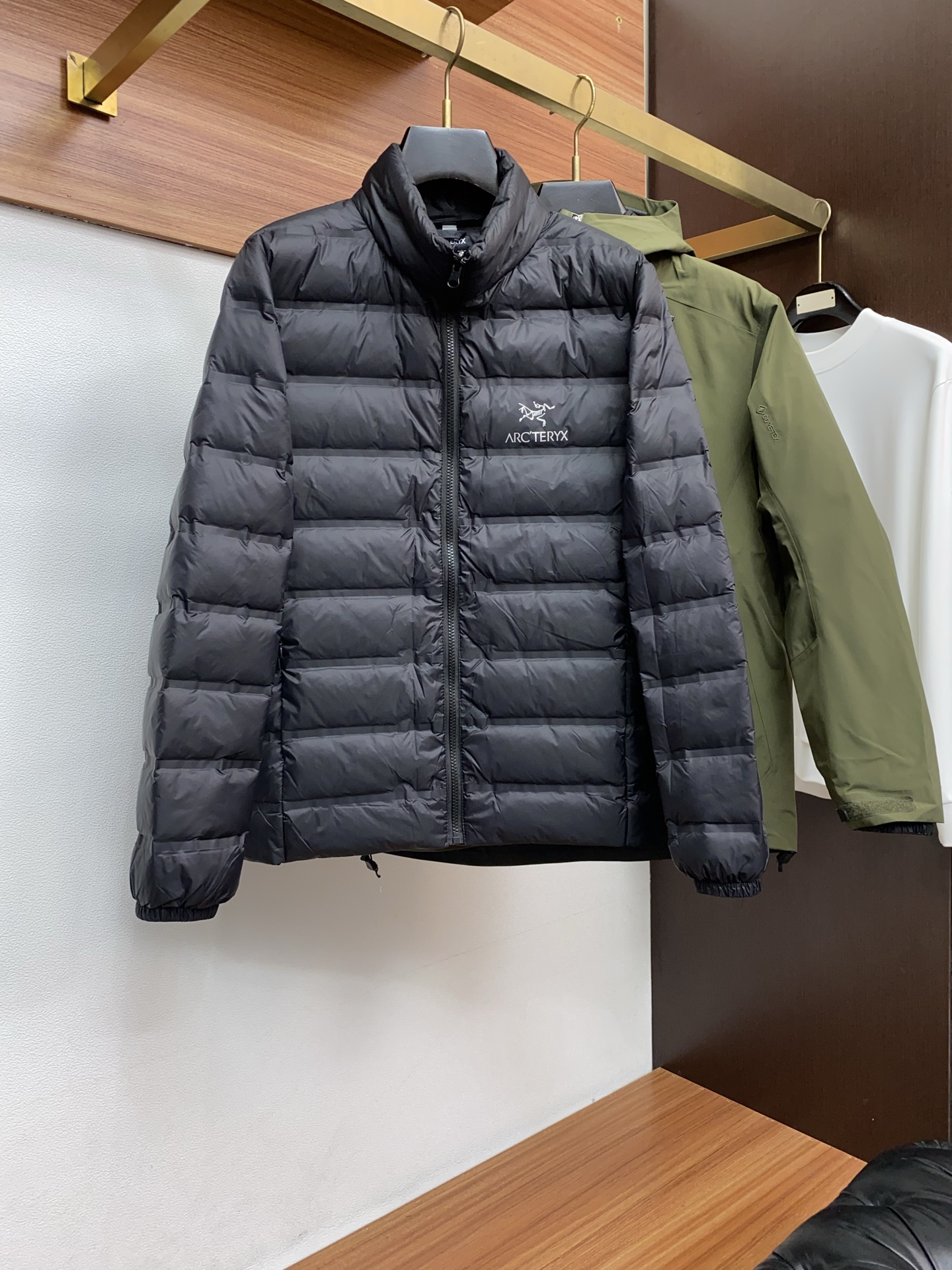 Arcteryx Male Down Jacket White Duck Down Hooded S-l-xl