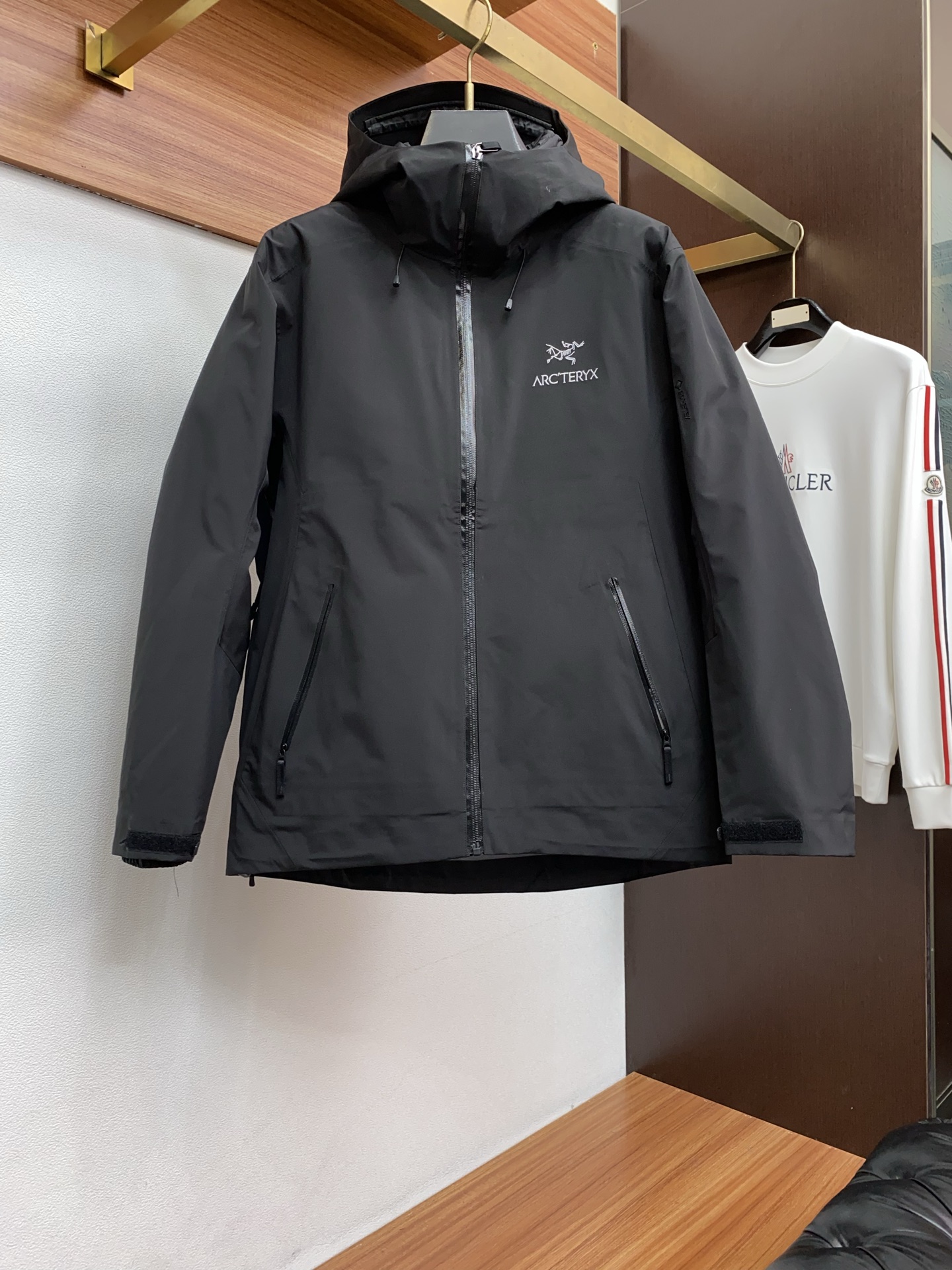 Arcteryx Male Down Jacket White Duck Down Hooded S-l-xl