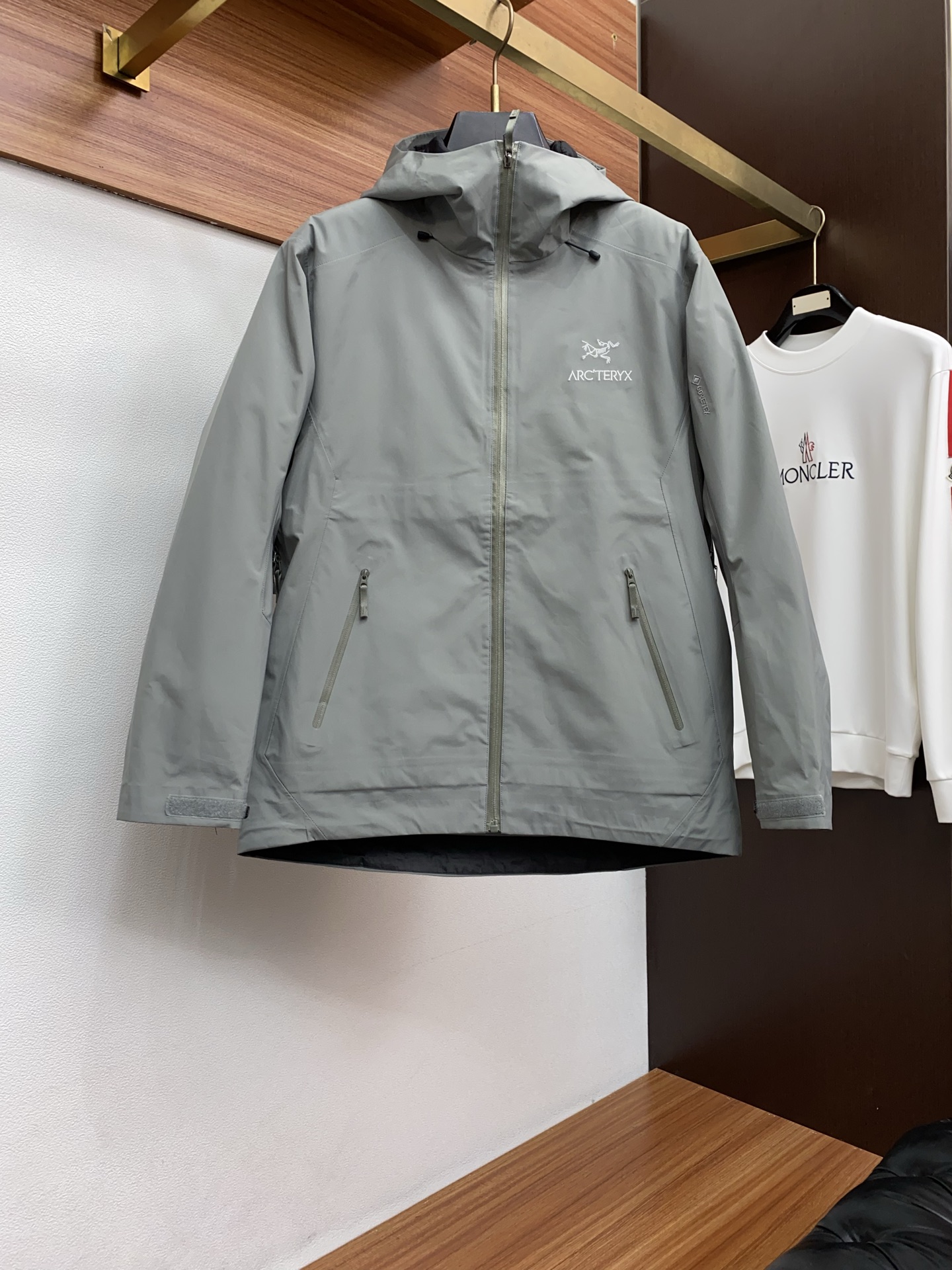 Arcteryx Male Down Jacket White Duck Down Hooded S-l-xl