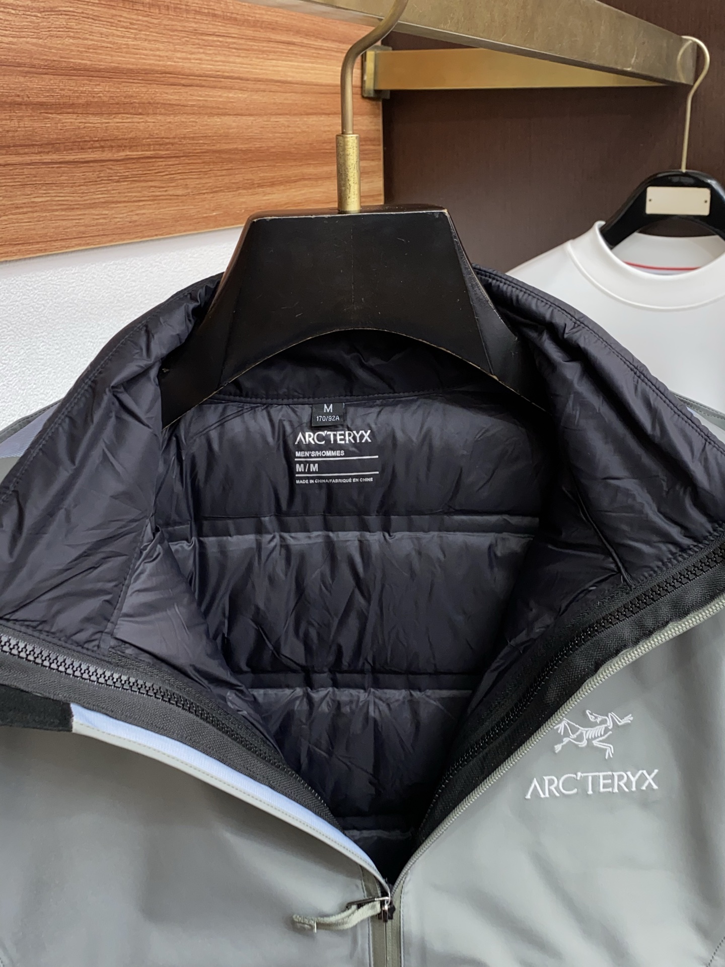 Arcteryx Male Down Jacket White Duck Down Hooded S-l-xl