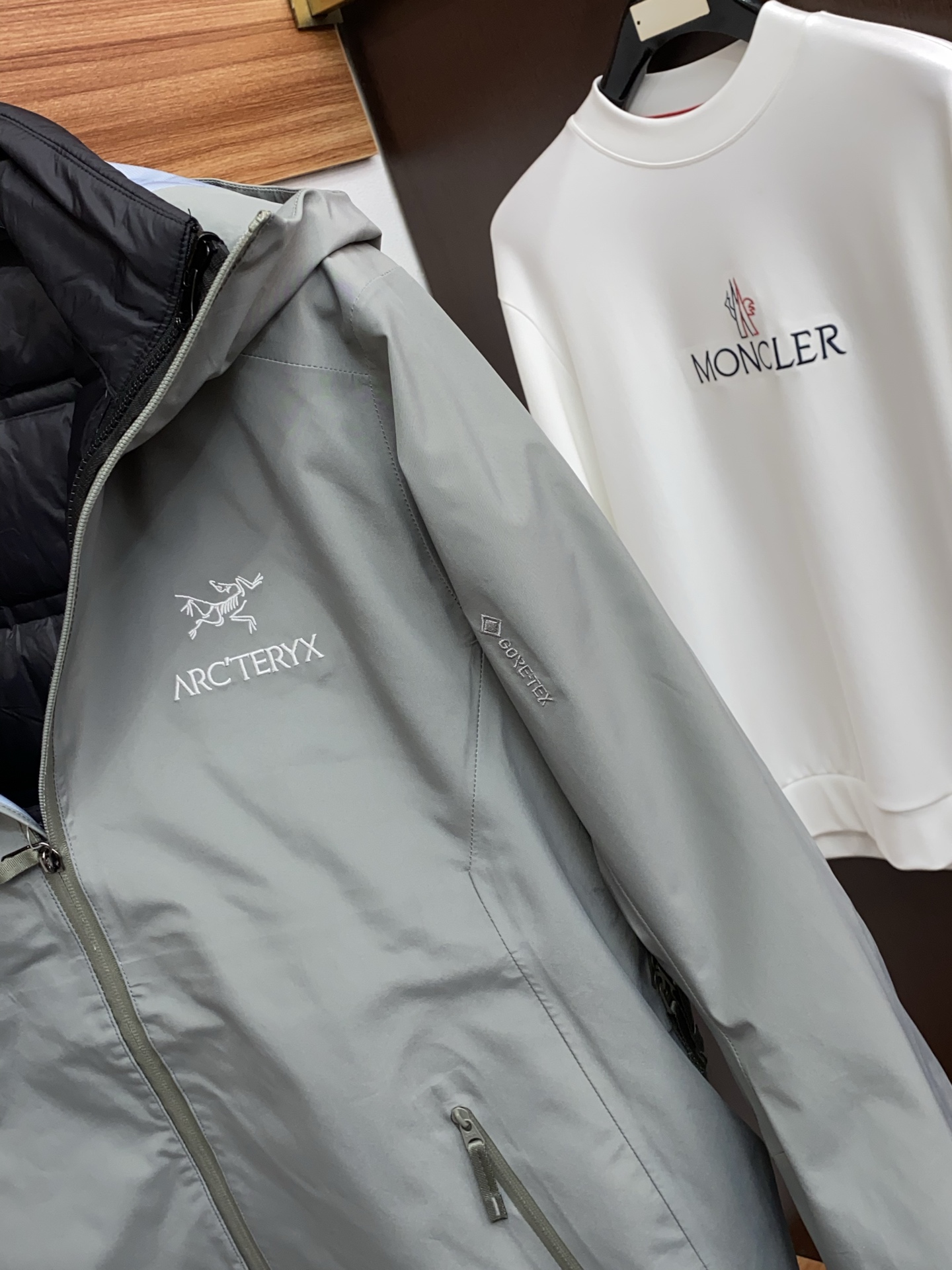 Arcteryx Male Down Jacket White Duck Down Hooded S-l-xl