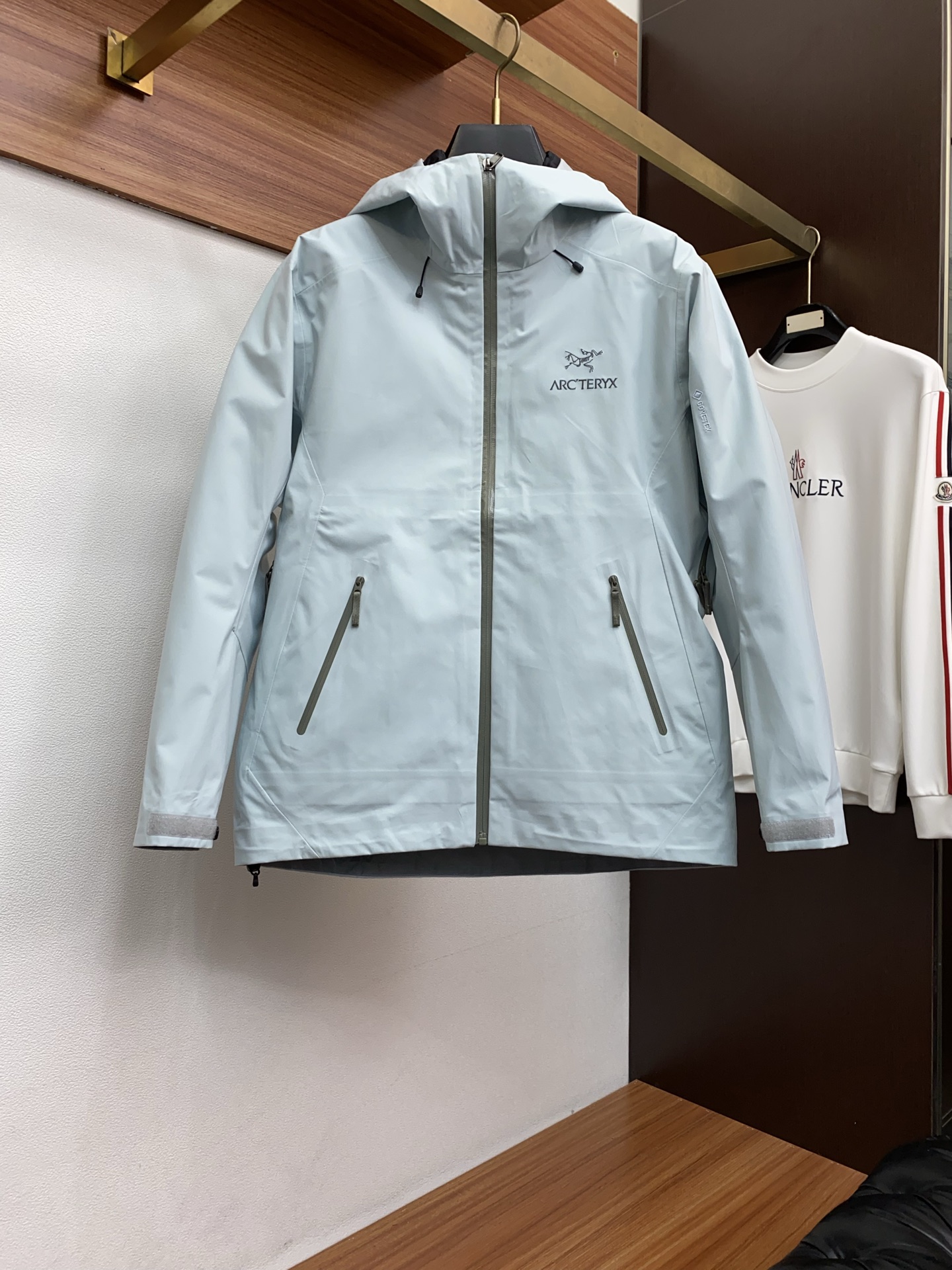 Arcteryx Male Down Jacket White Duck Down Hooded S-l-xl