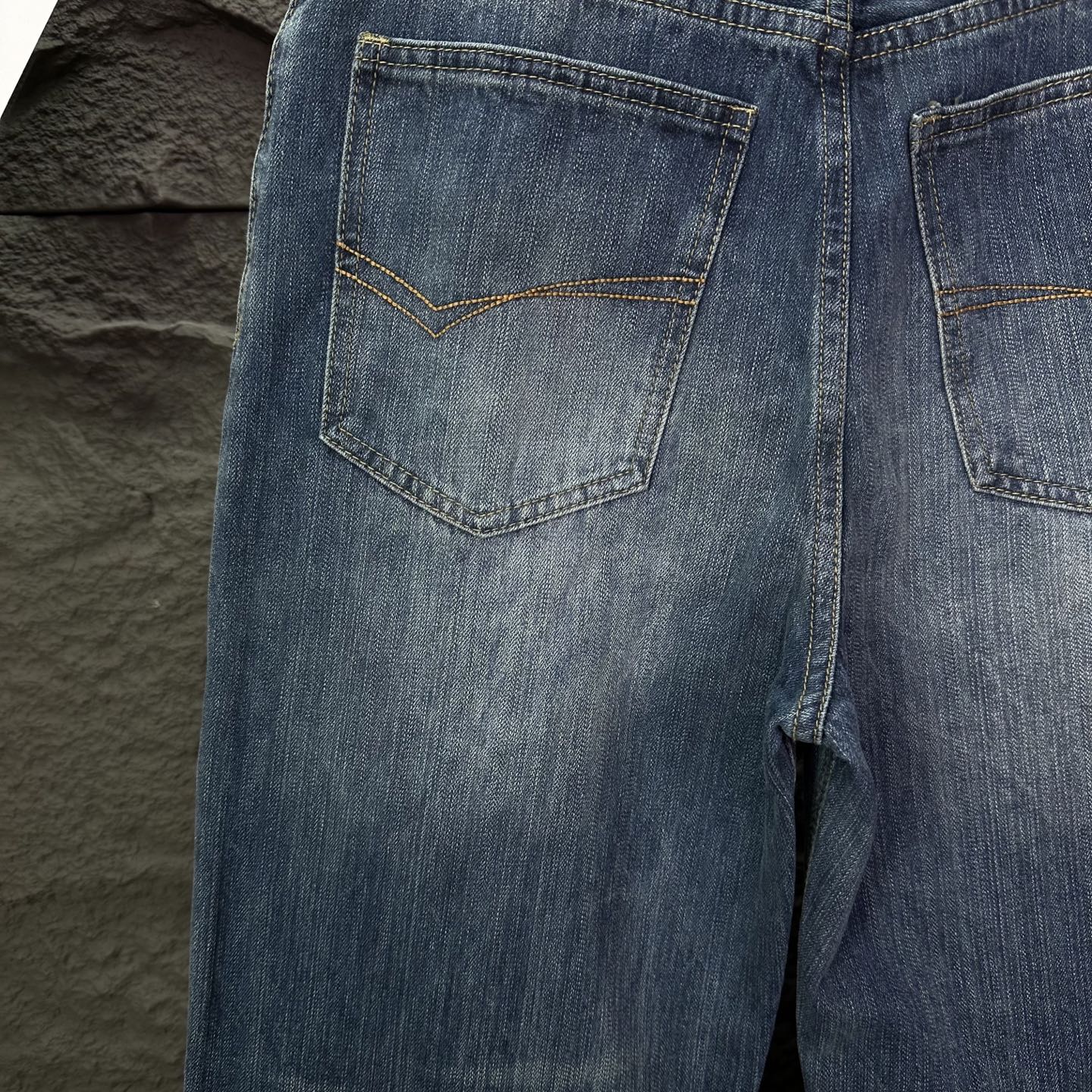 Balenciaga Couple Jeans Blue Loose Fit