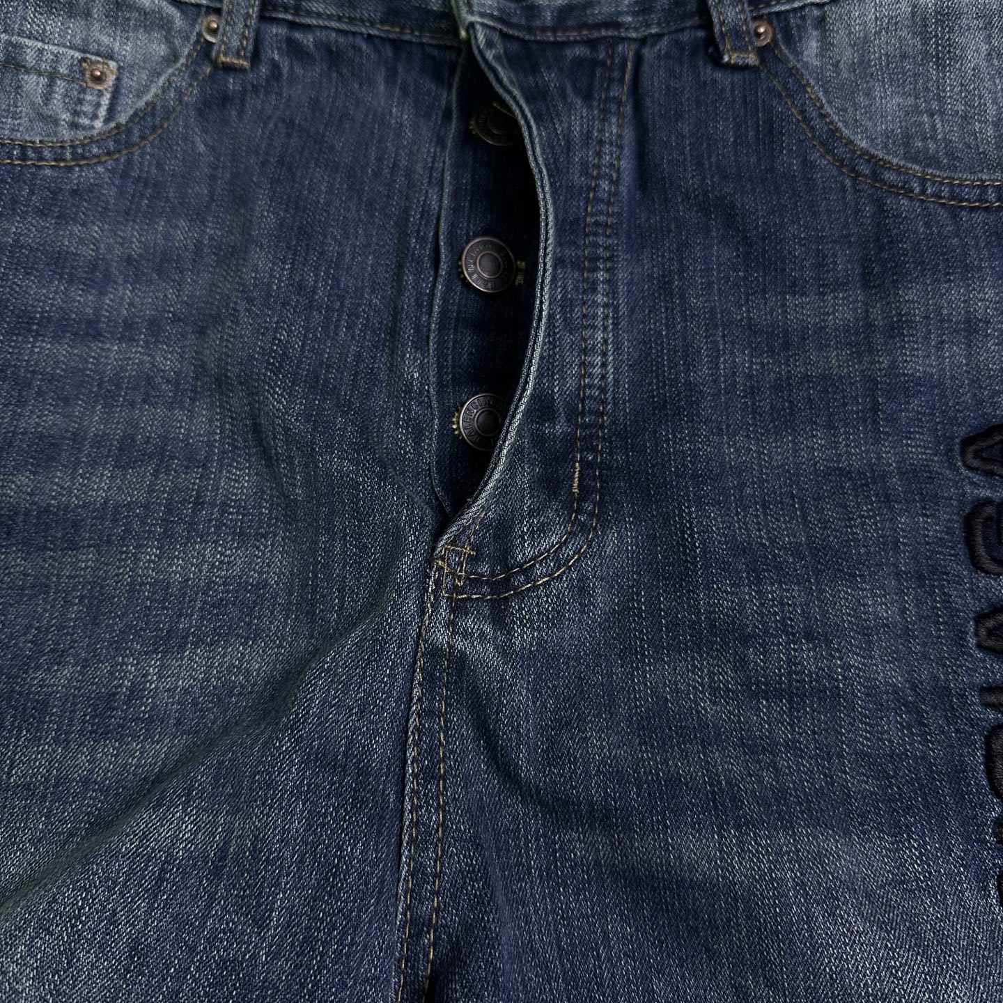 Balenciaga Couple Jeans Blue Loose Fit