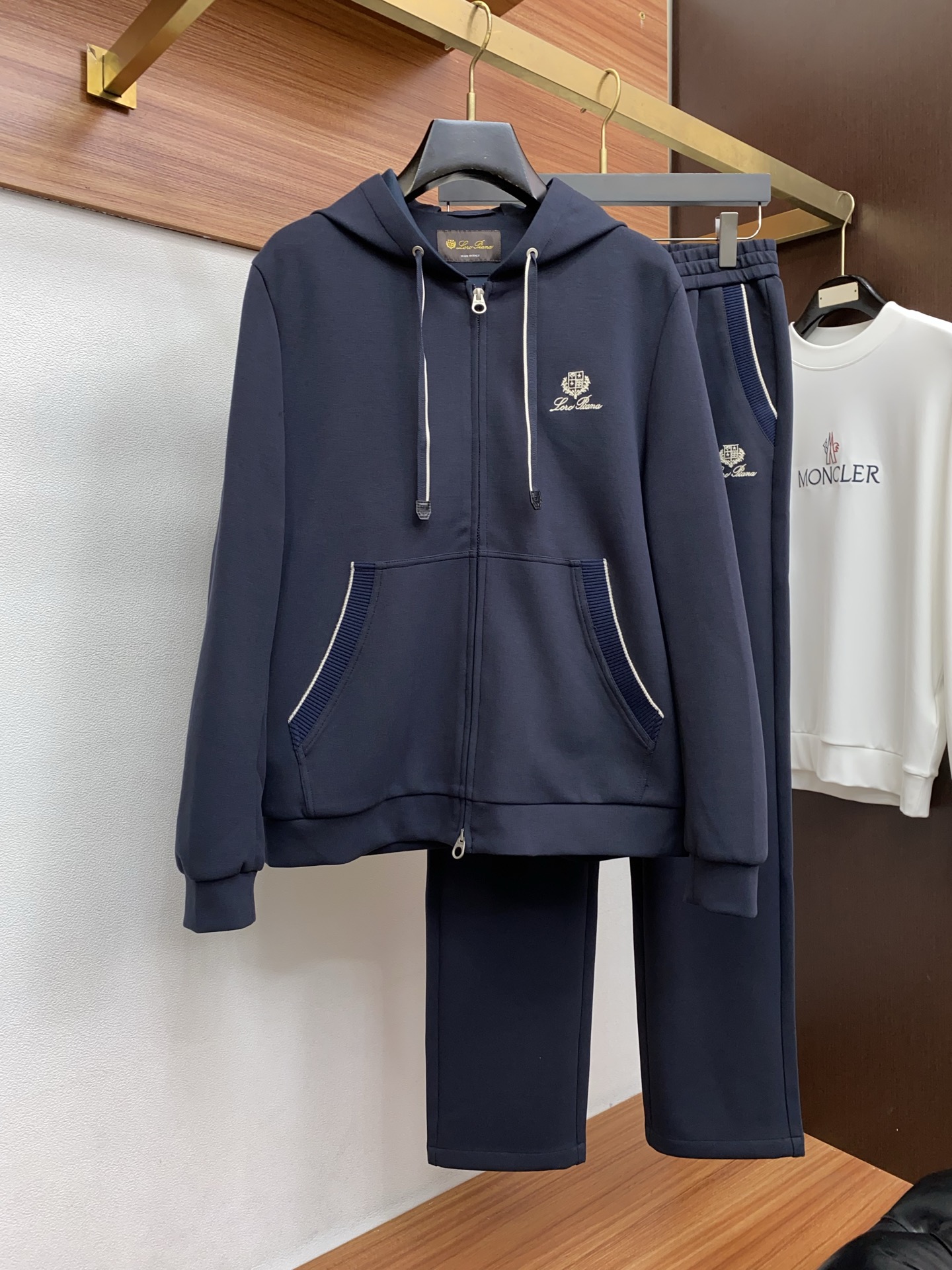 Loro Piana Male Hoodie Cotton M-l-54-48-56-50-52