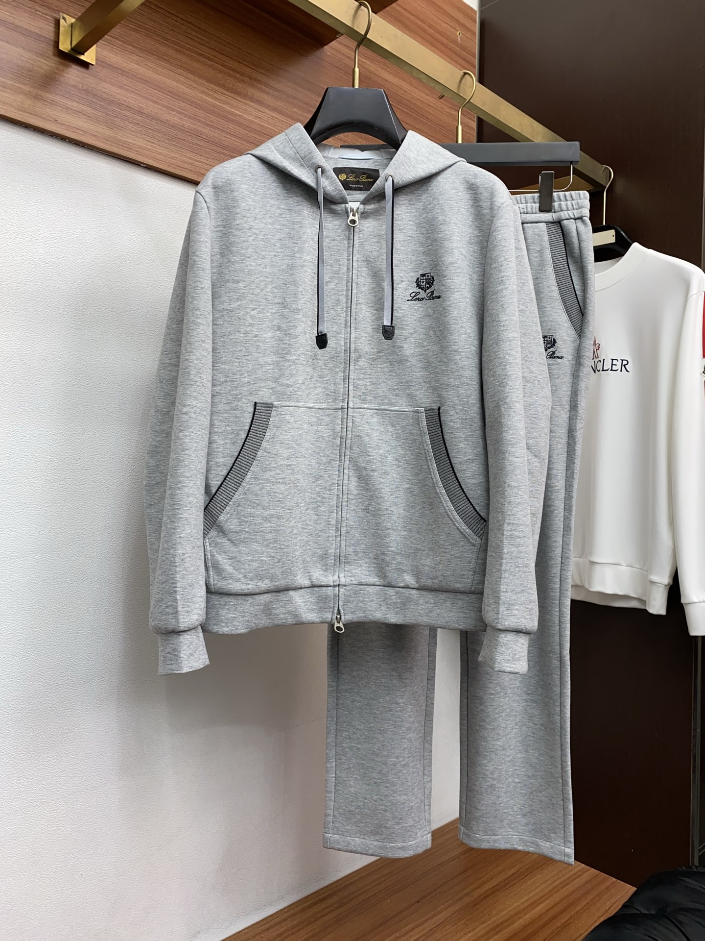 Loro Piana Male Hoodie Cotton M-l-54-48-56-50-52