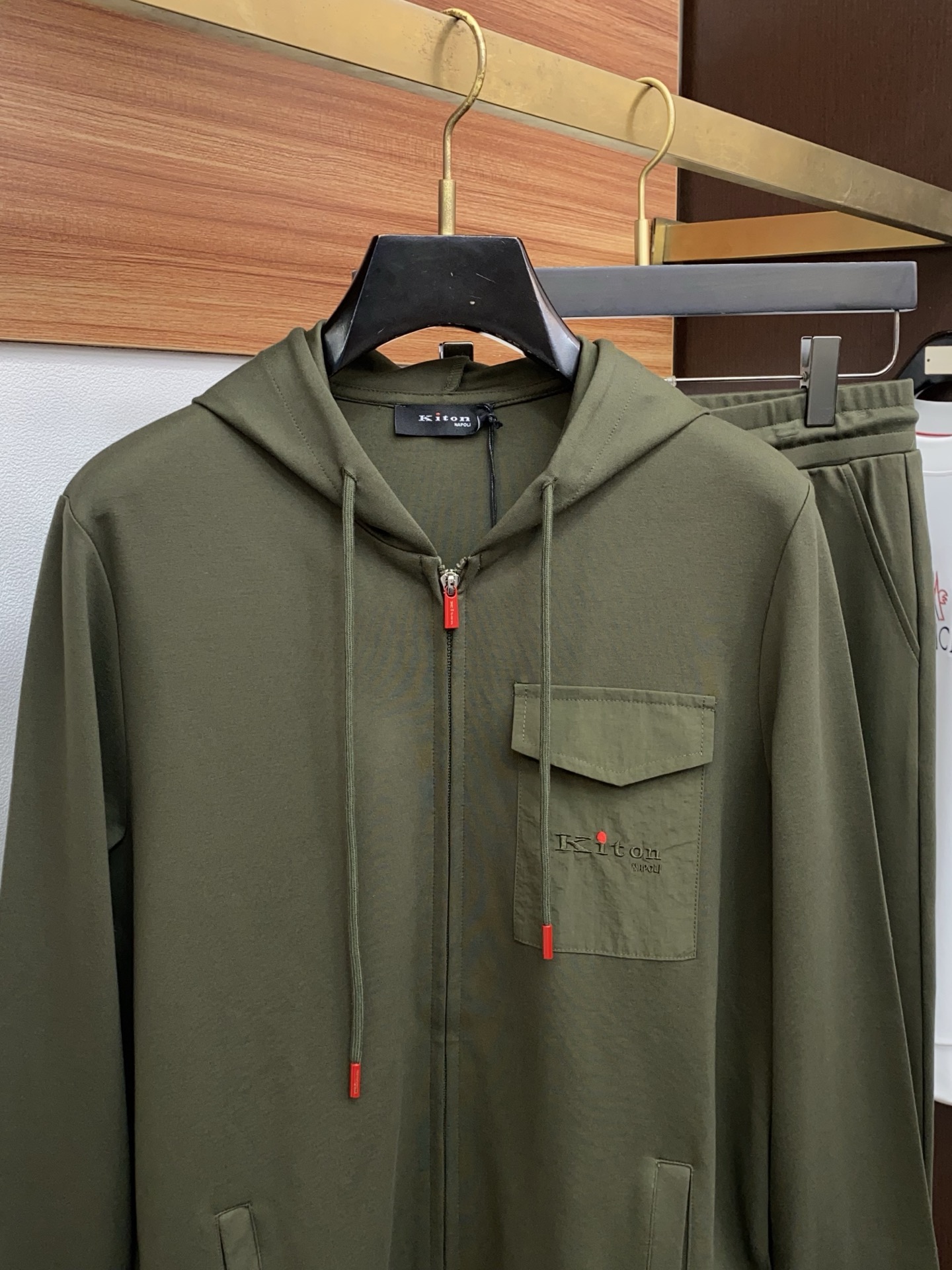 Kiton Male Hoodie Cotton