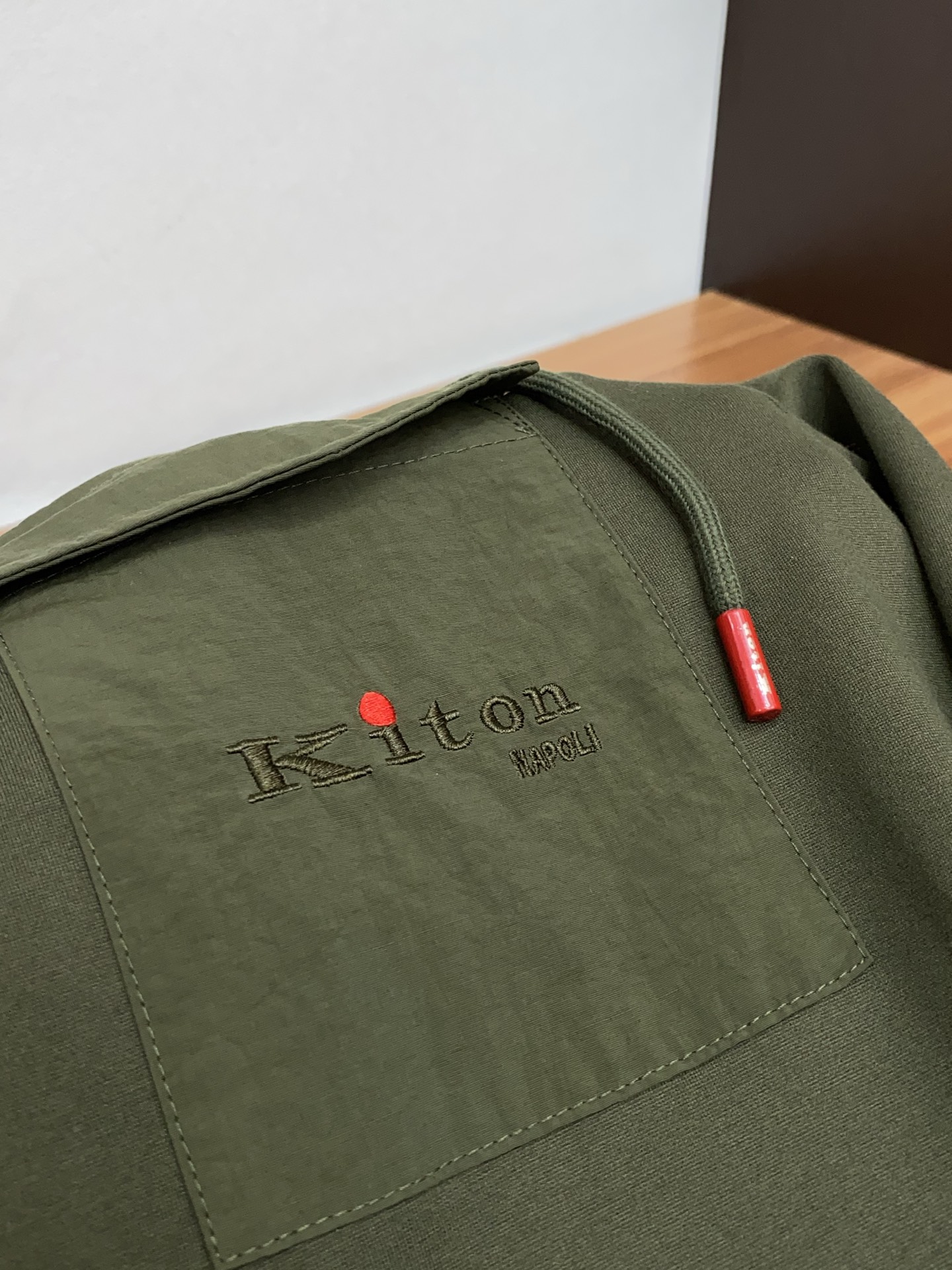 Kiton Male Hoodie Cotton