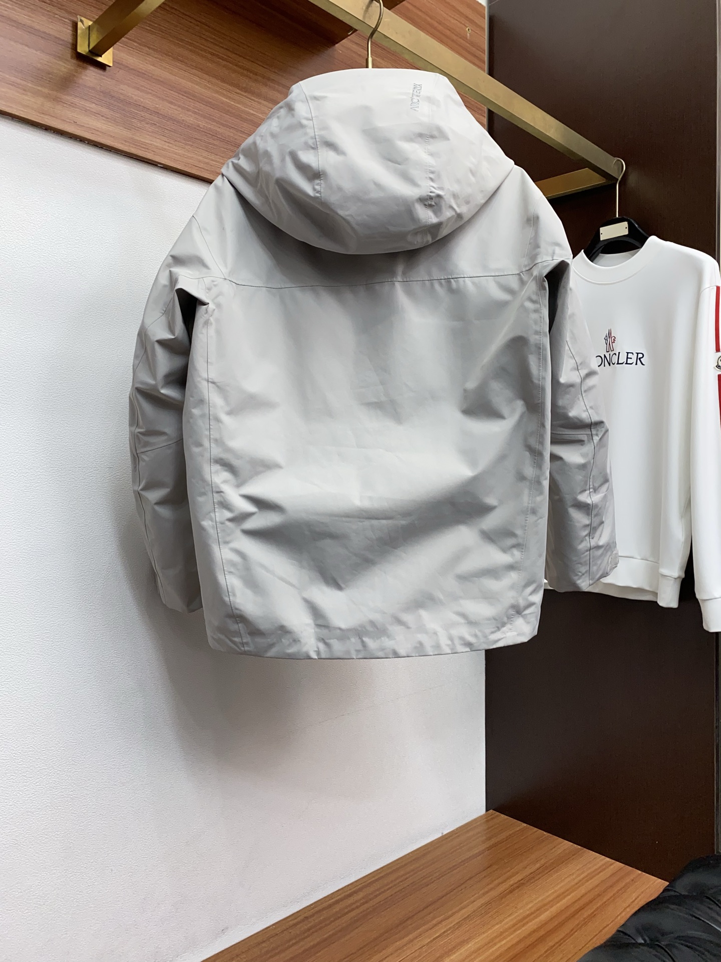 Arcteryx Male Down Jacket White Duck Down Hooded S-l-xl