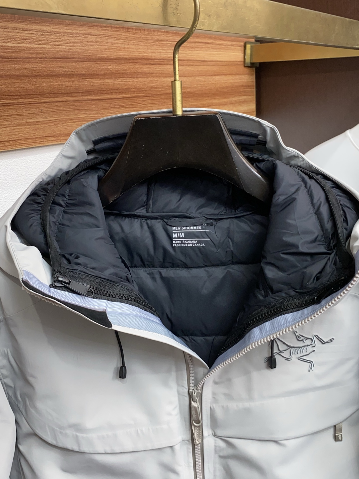Arcteryx Male Down Jacket White Duck Down Hooded S-l-xl