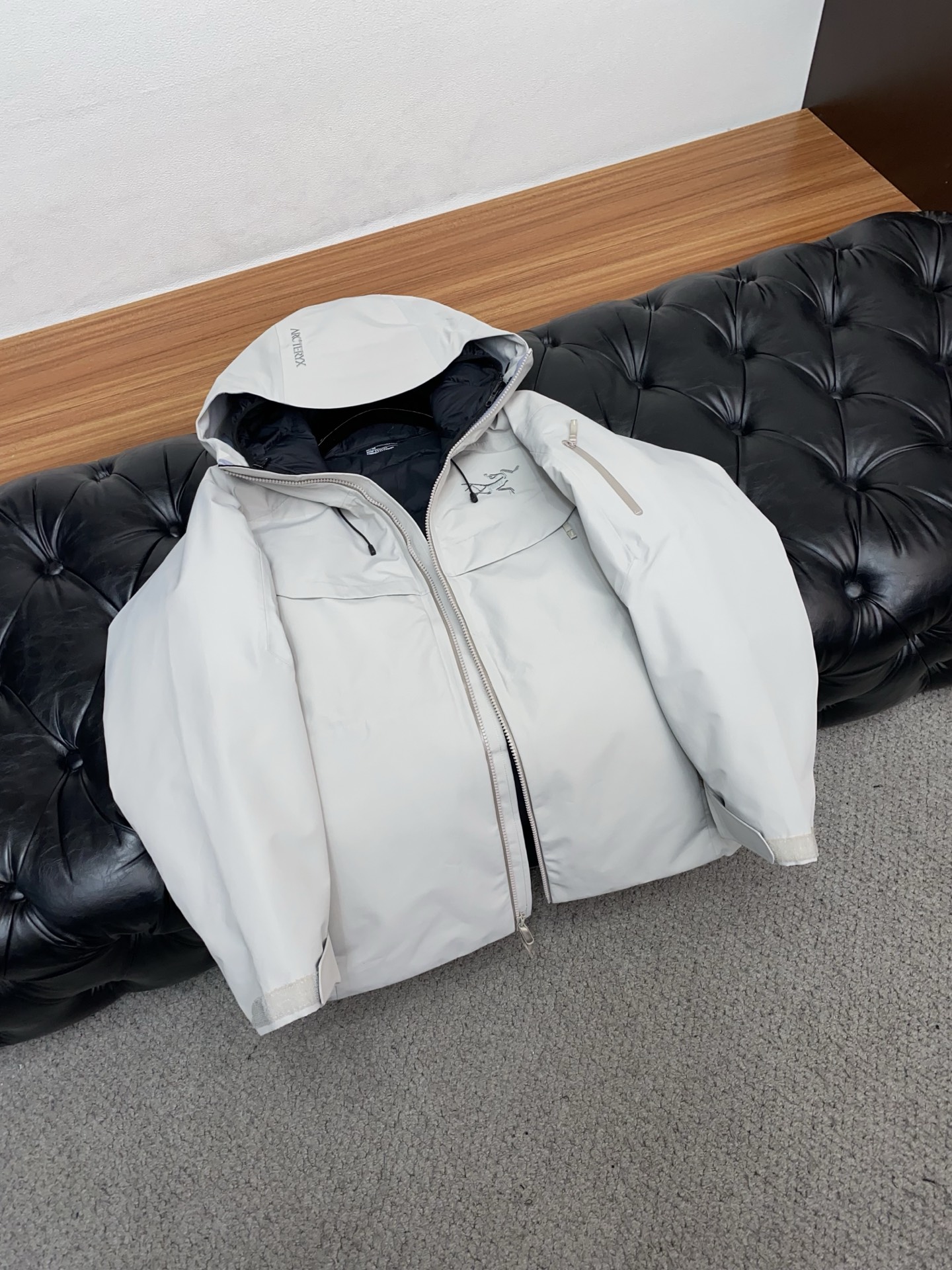 Arcteryx Male Down Jacket White Duck Down Hooded S-l-xl