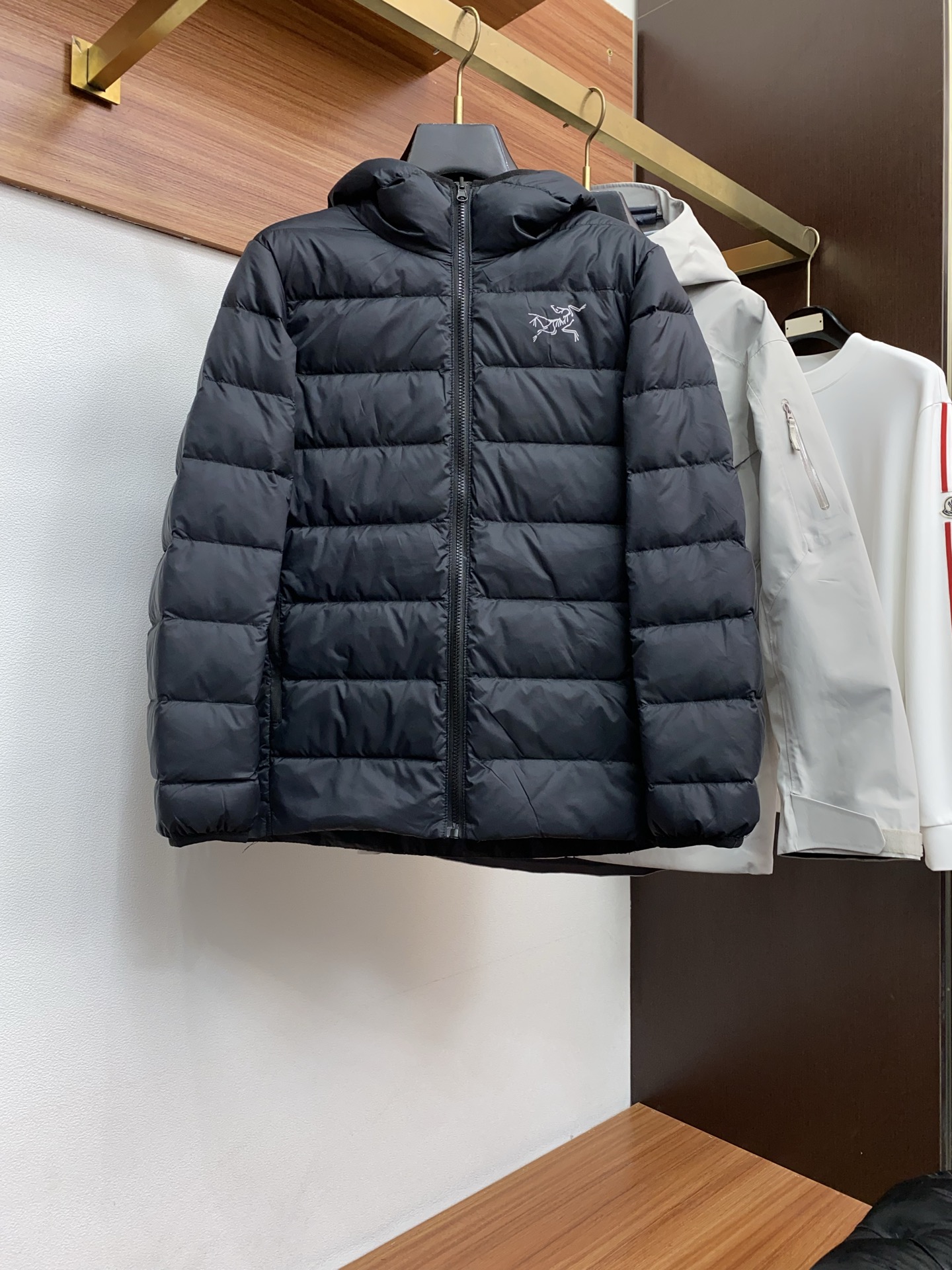 Arcteryx Male Down Jacket White Duck Down Hooded S-l-xl