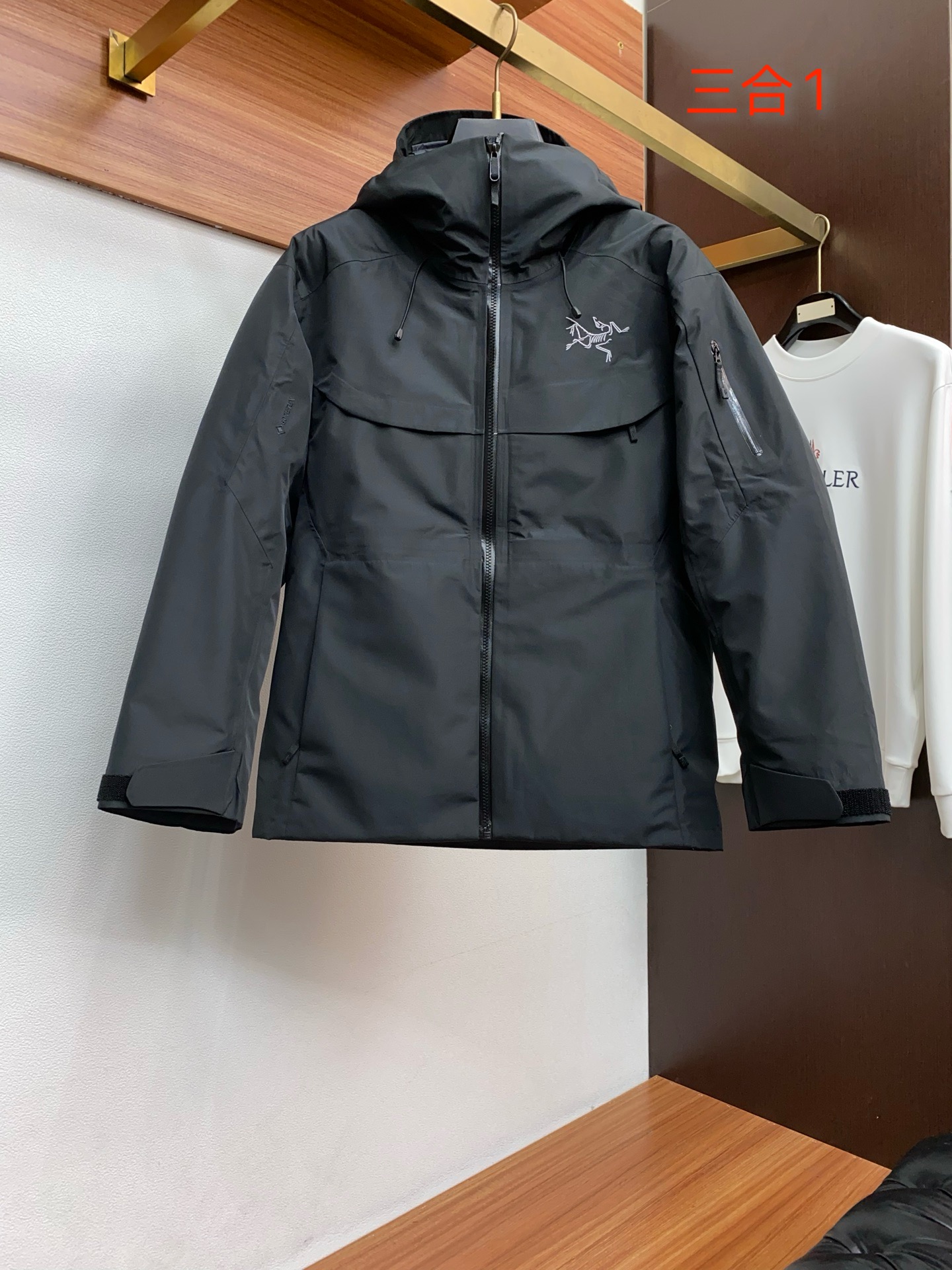 Arcteryx Male Down Jacket White Duck Down Hooded S-l-xl