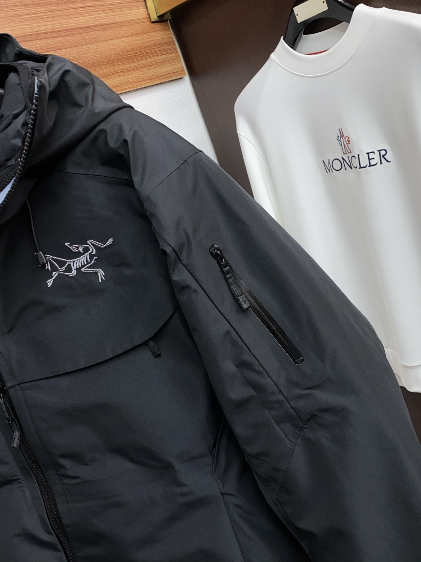 Arcteryx Male Down Jacket White Duck Down Hooded S-l-xl