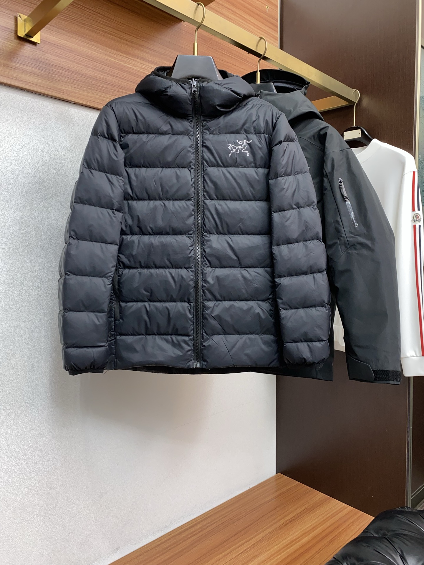 Arcteryx Male Down Jacket White Duck Down Hooded S-l-xl