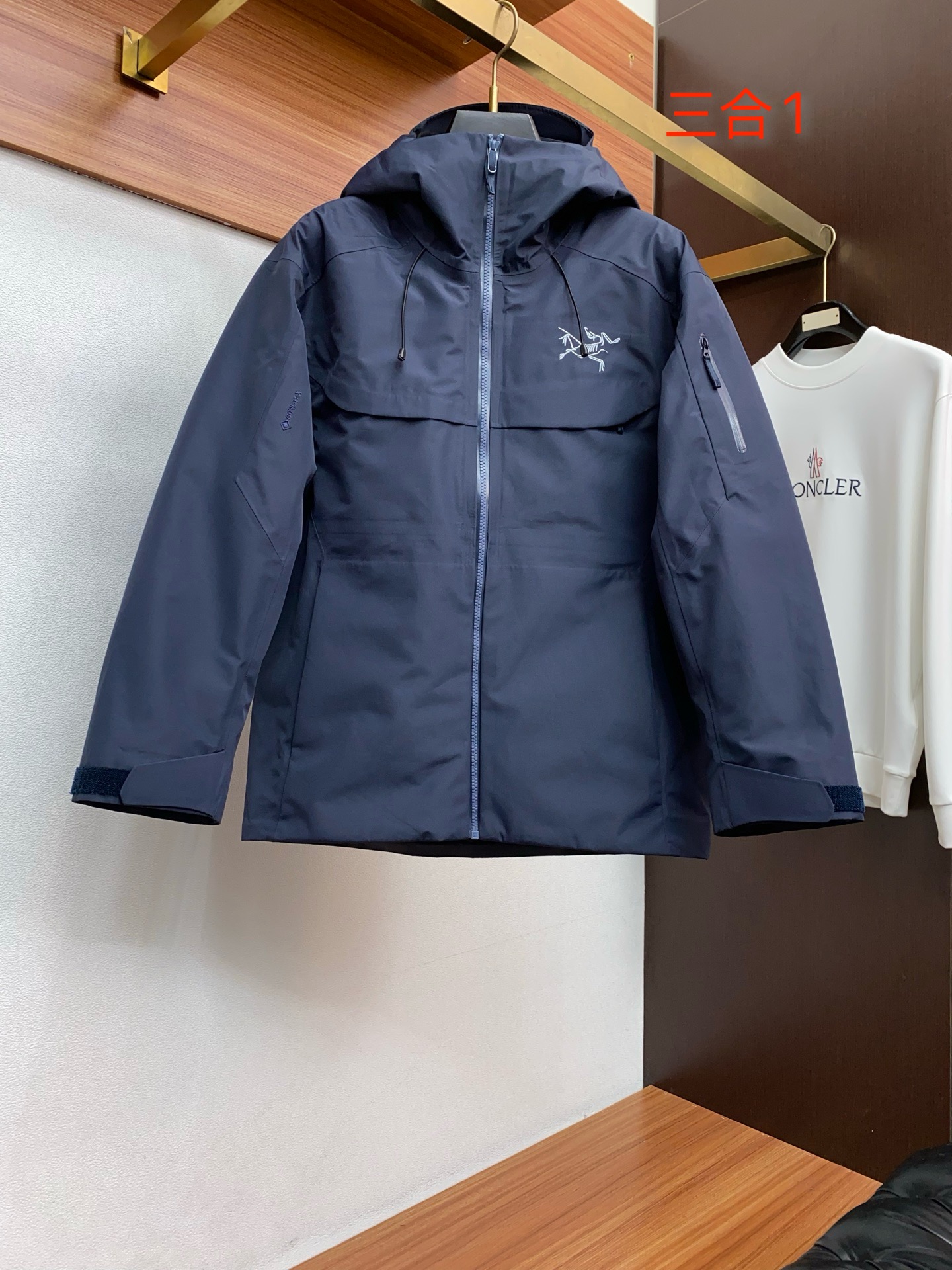 Arcteryx Male Down Jacket White Duck Down Hooded S-l-xl