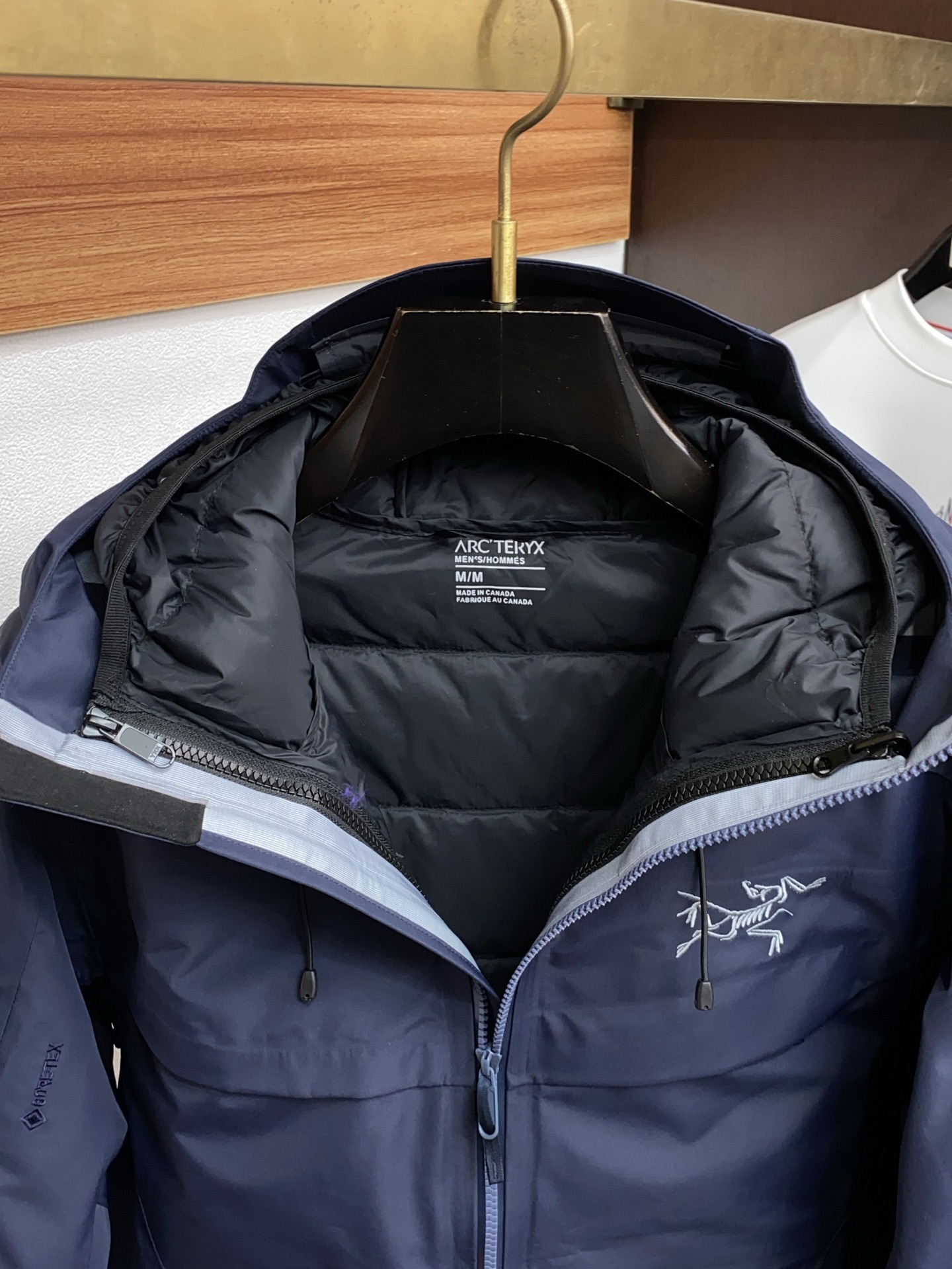 Arcteryx Male Down Jacket White Duck Down Hooded S-l-xl