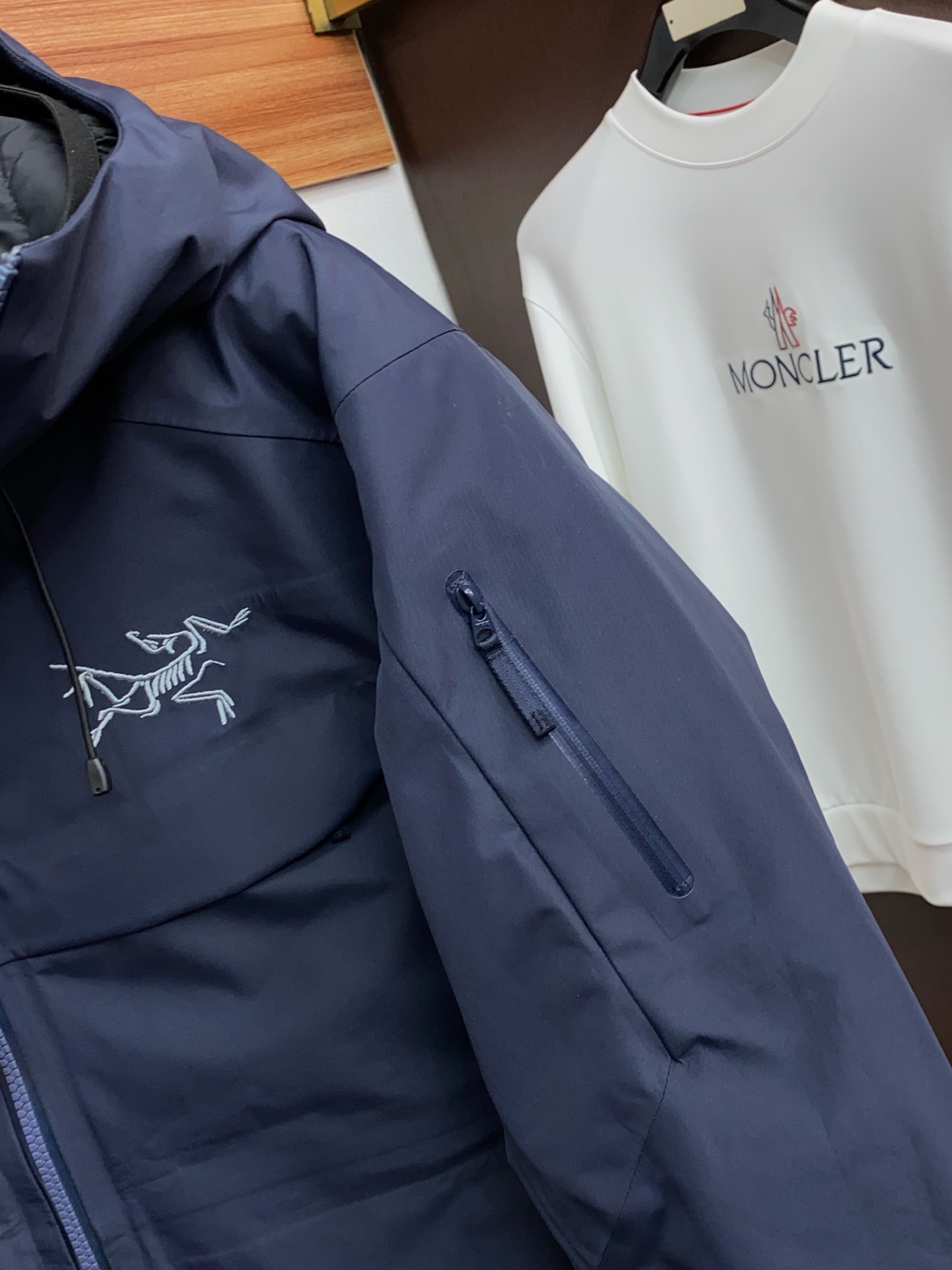 Arcteryx Male Down Jacket White Duck Down Hooded S-l-xl